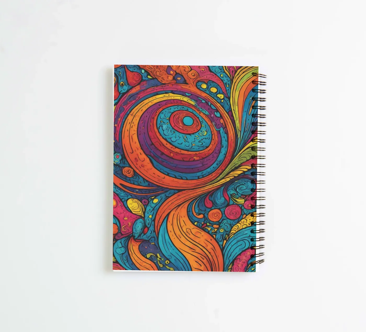 Psychedelisches Muster Ringbuch von Charnwood Prints