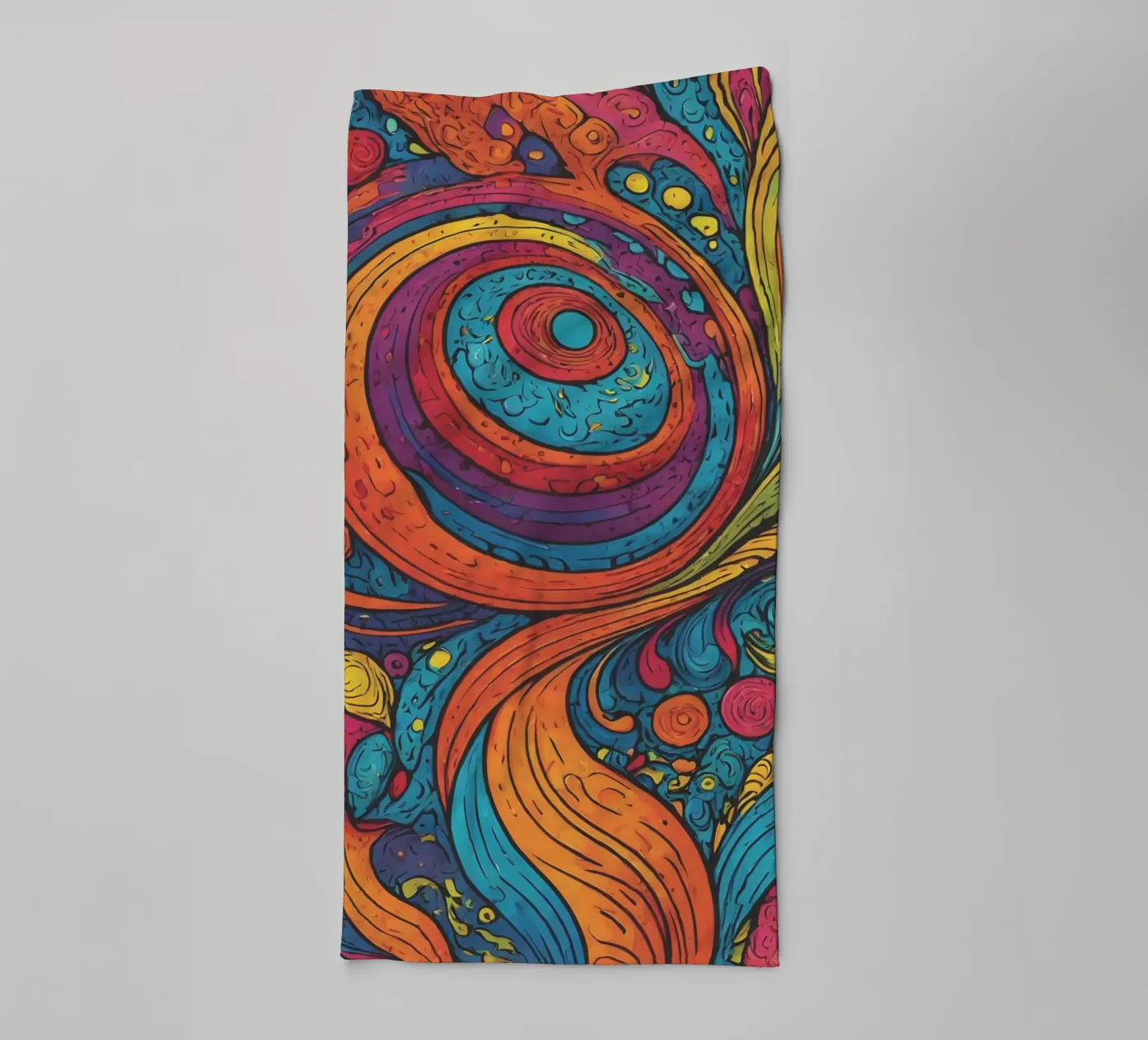 Psychedelic Pattern badhanddoek van Charnwood Prints