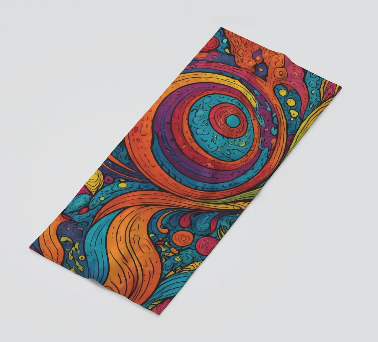 Psychedelic Pattern beach towel by Charnwood Prints