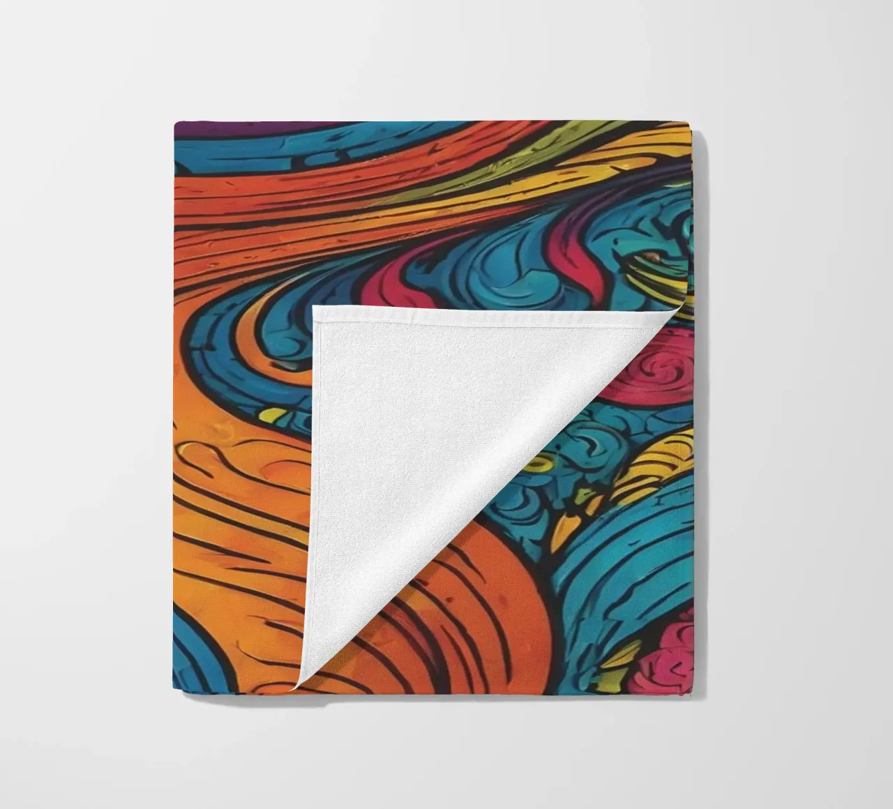 Psychedelic Pattern beach towel by Charnwood Prints