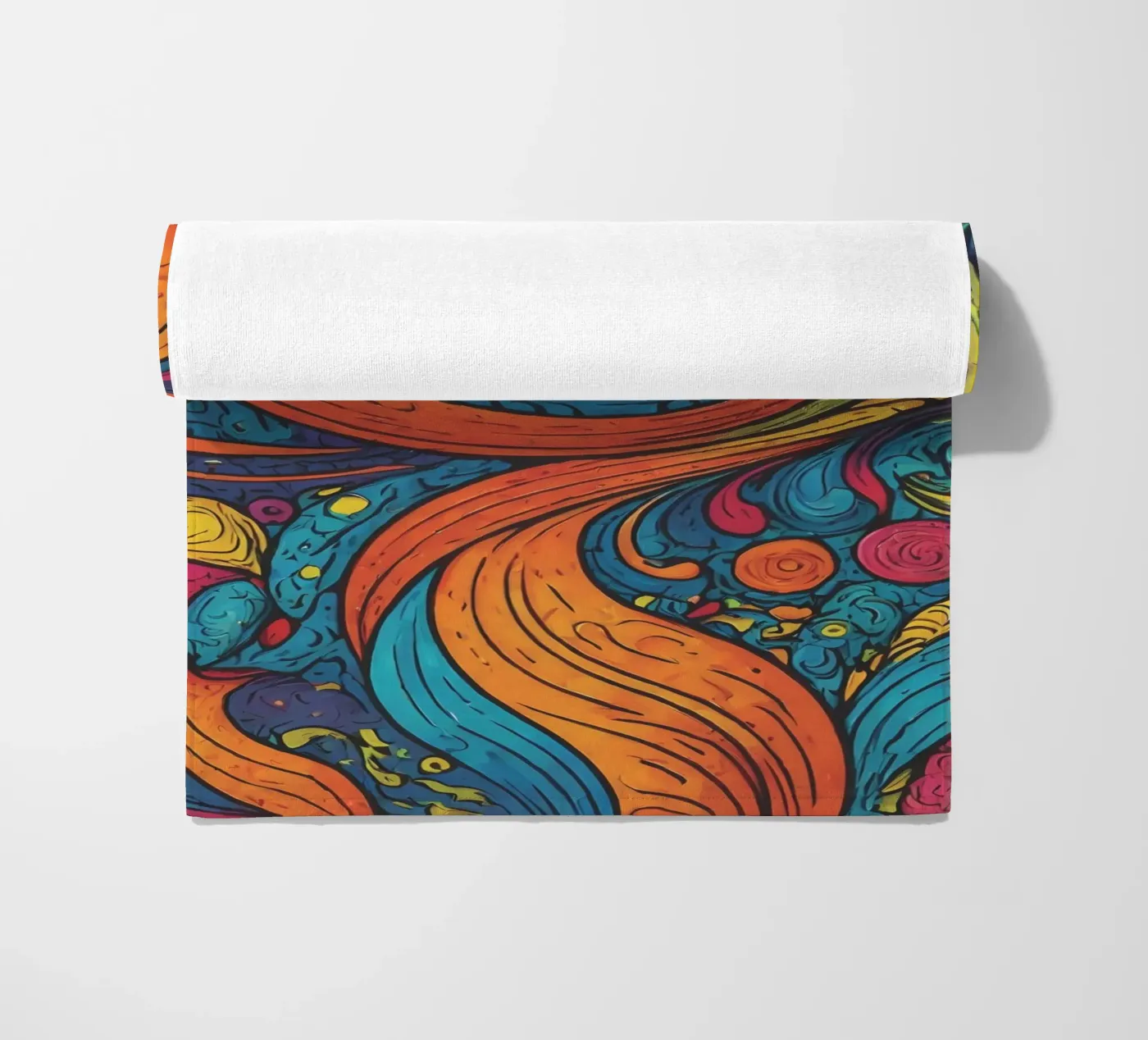 Psychedelic Pattern beach towel by Charnwood Prints