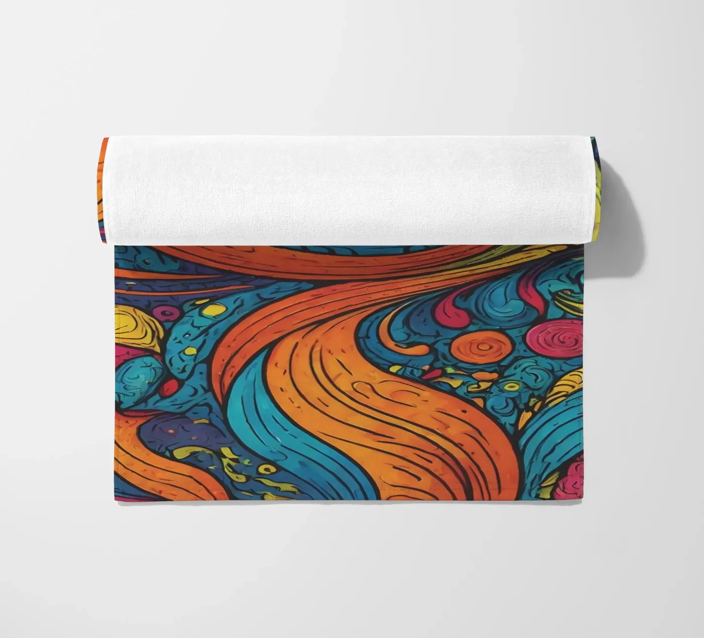 Motivo psichedelico telo mare da Charnwood Prints