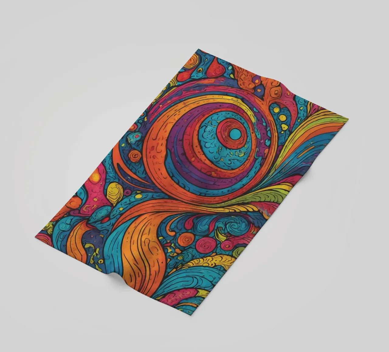 Psychedelic Pattern beach towel by Charnwood Prints