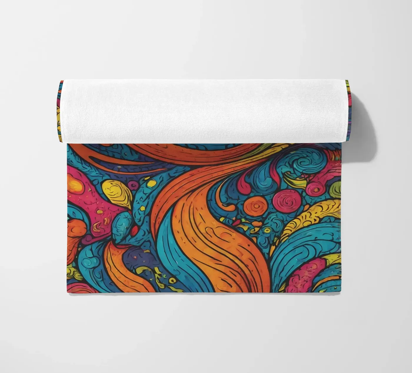 Psychedelic Pattern beach towel by Charnwood Prints