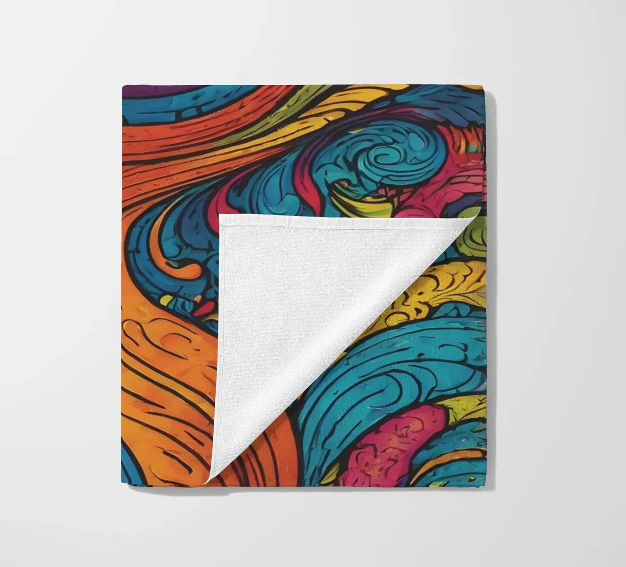 Psychedelic Pattern beach towel by Charnwood Prints