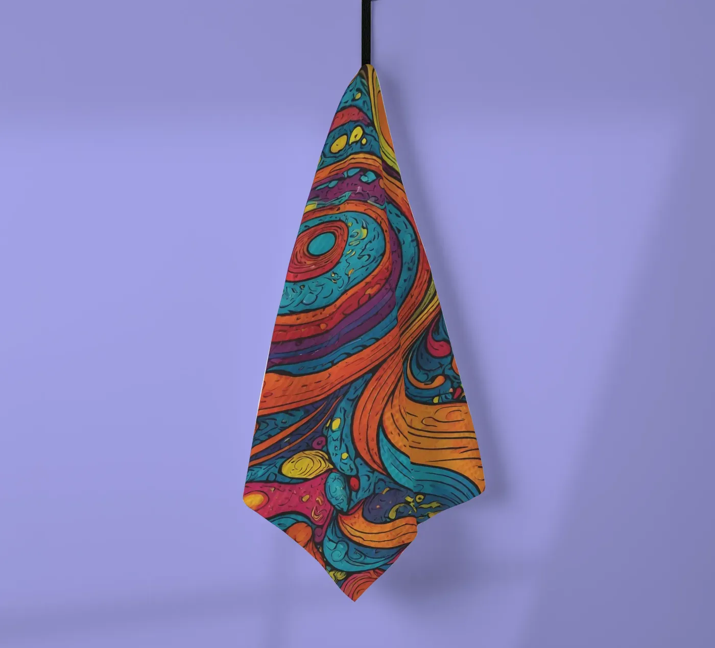 Psychedelic Pattern Geschirrtuch von Charnwood Prints