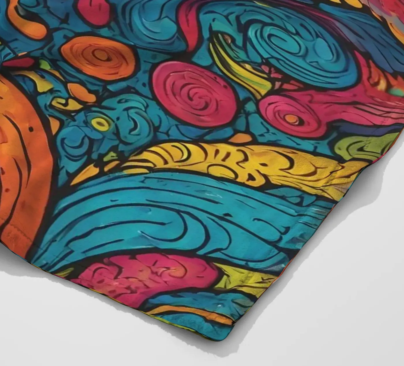Psychedelic Pattern Fleecedecke von Charnwood Prints