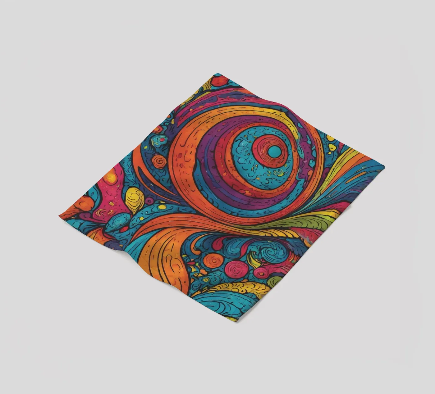 Psychedelic Pattern Fleecedecke von Charnwood Prints
