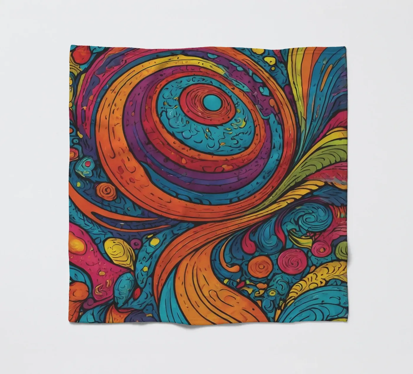 Psychedelic Pattern Fleecedecke von Charnwood Prints