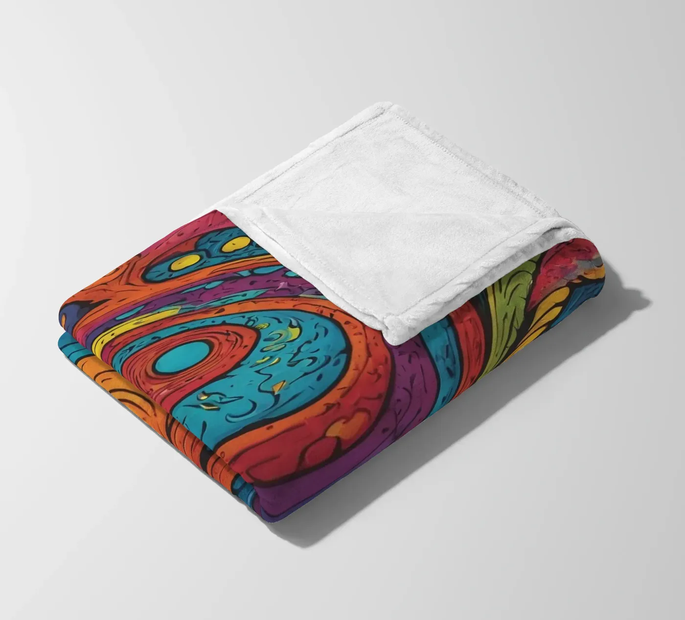 Motivo psichedelico coperta in pile da Charnwood Prints