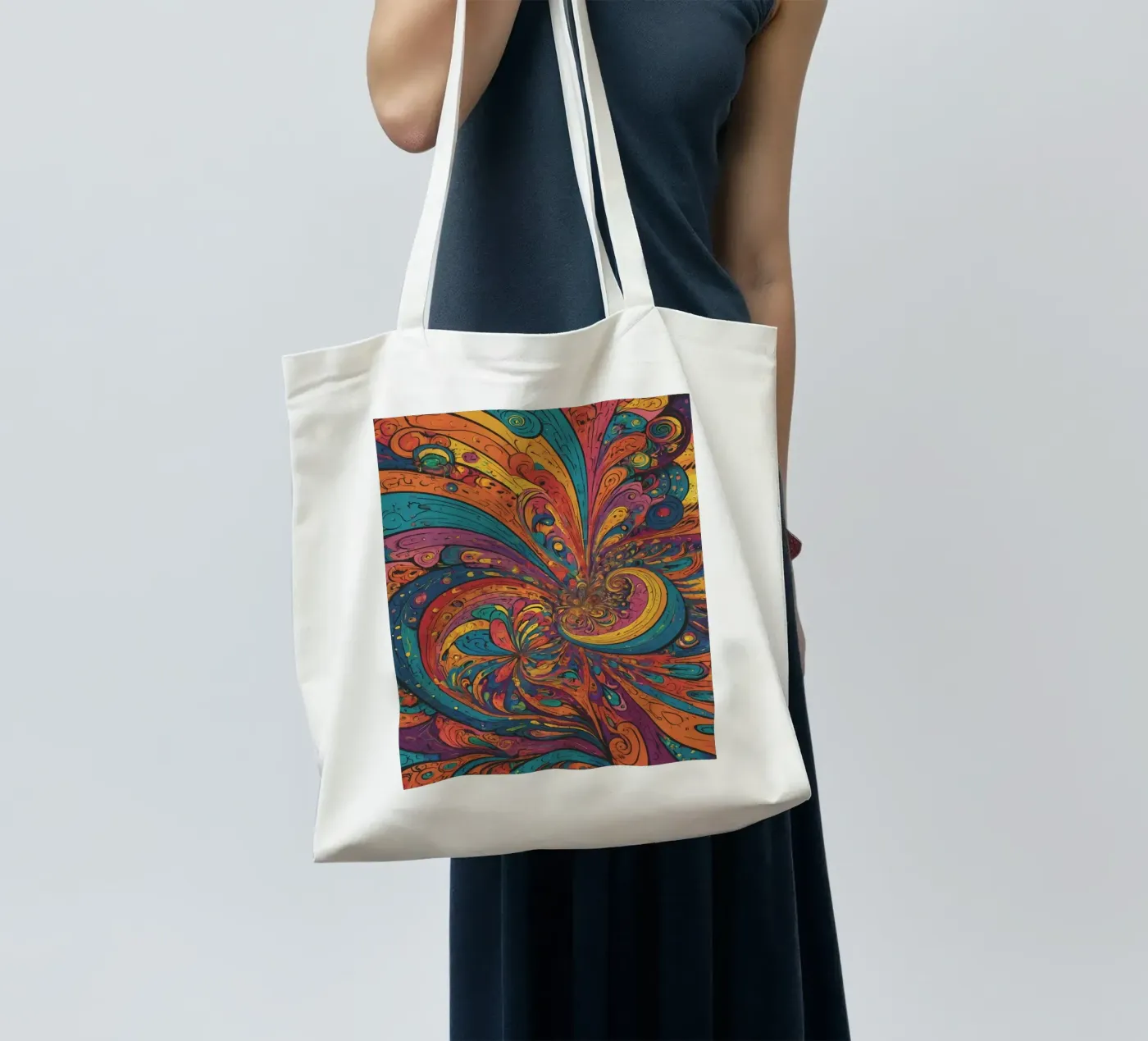 Psychedelic Pattern tote bag de Charnwood Prints