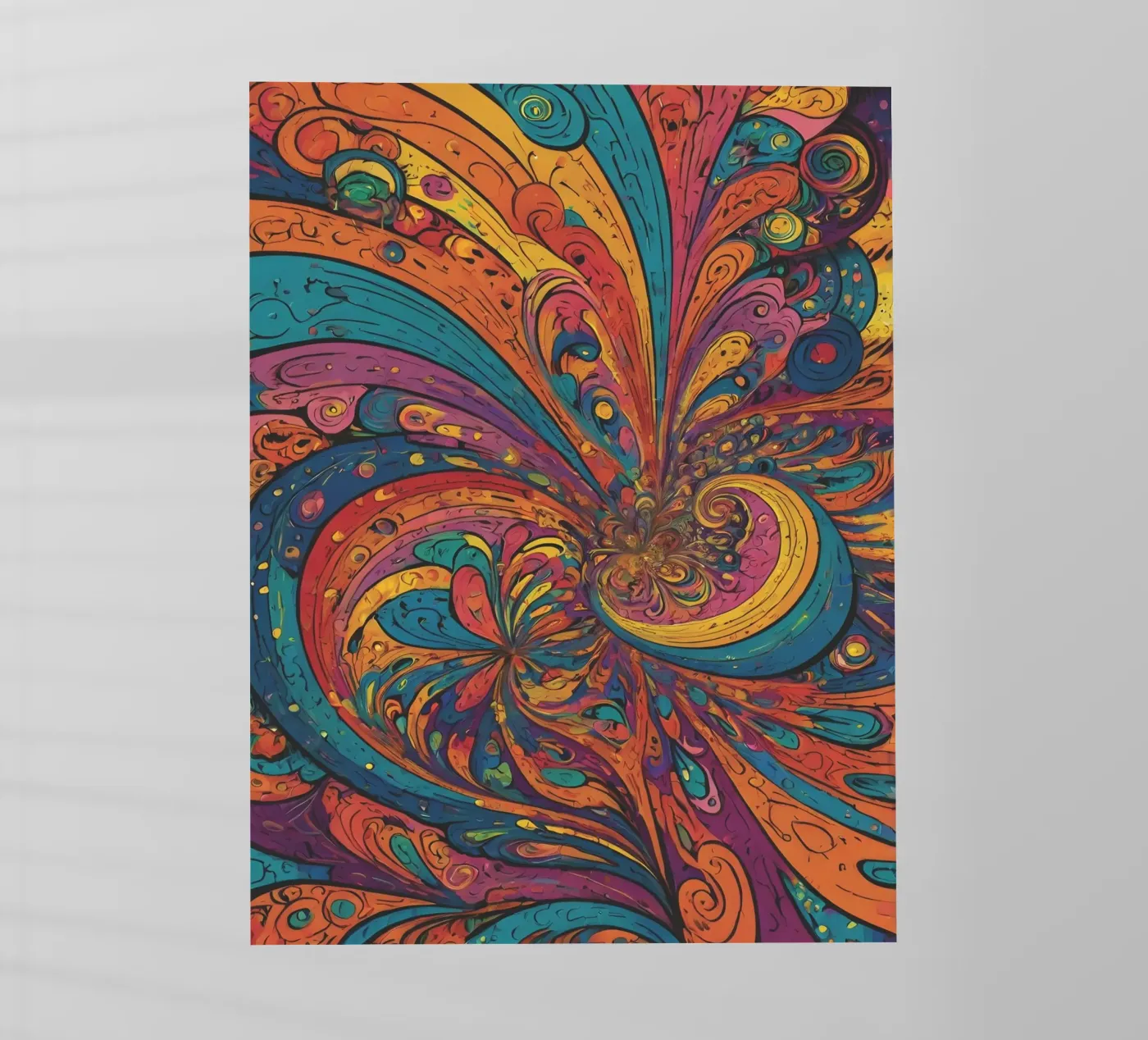 Psychedelic Pattern backlit film by Charnwood Prints