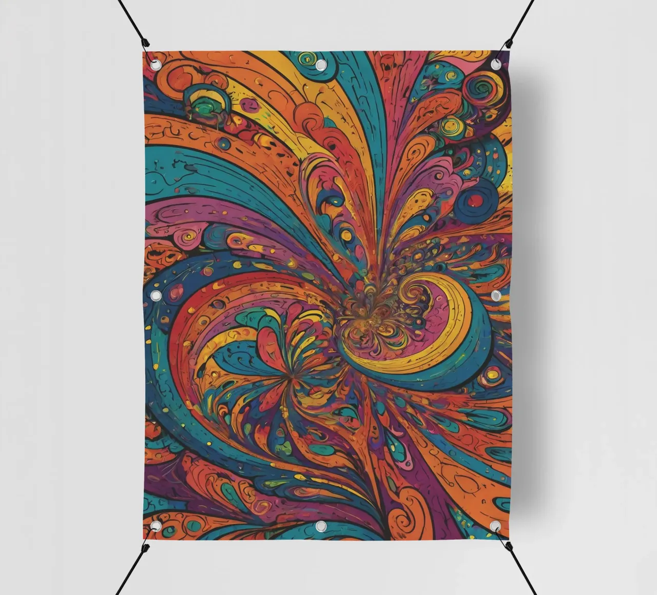Psychedelic Pattern pvc cover by Charnwood Prints