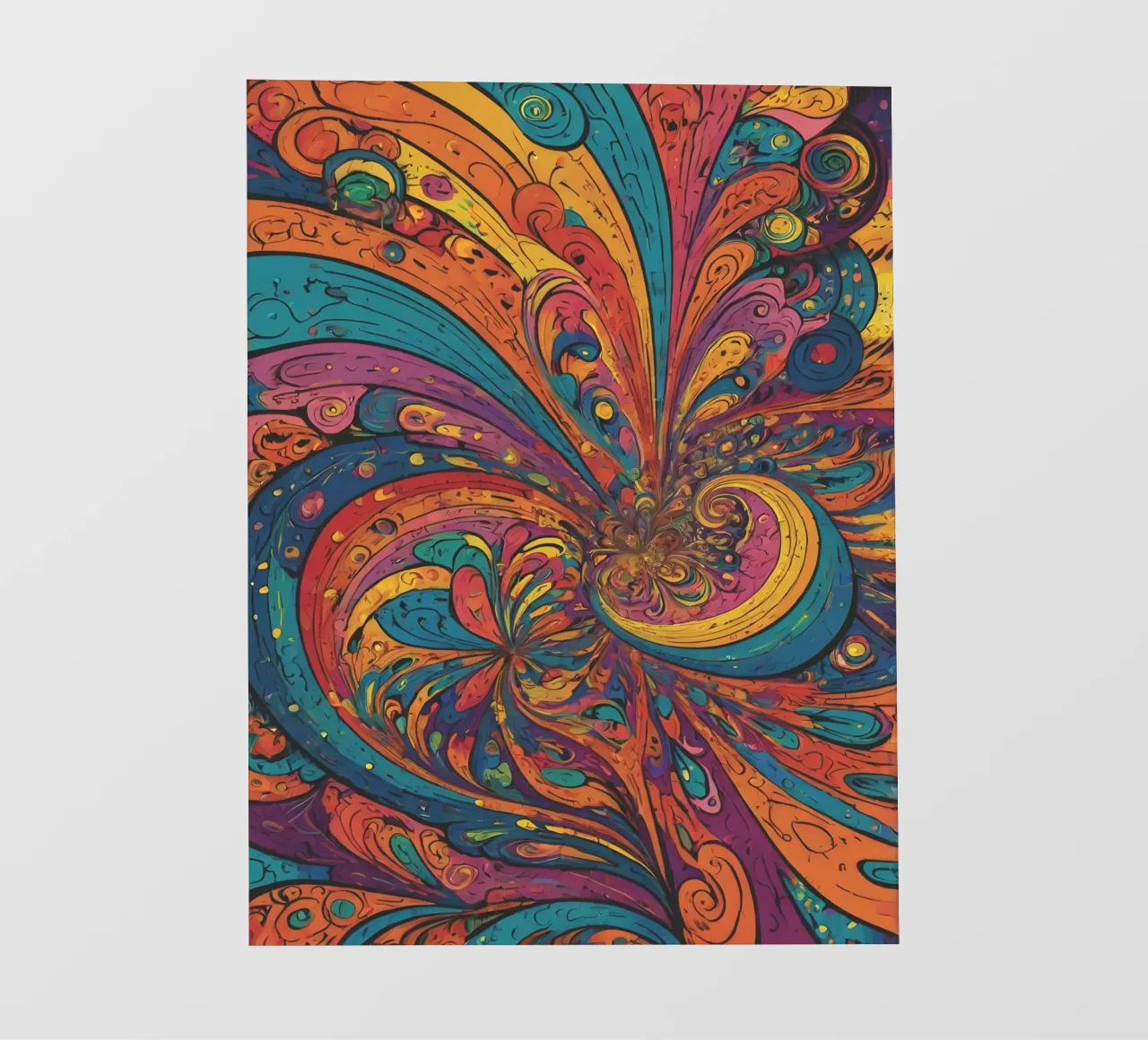 Psychedelic Pattern pvc cover by Charnwood Prints