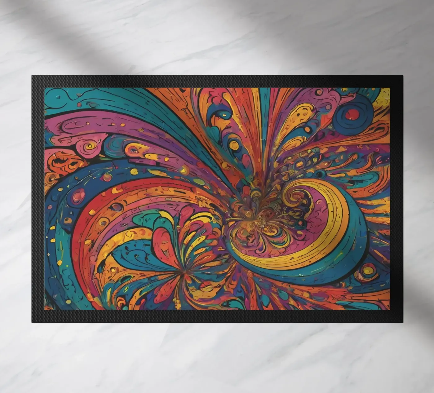 Psychedelisches Muster Fußmatte von Charnwood Prints