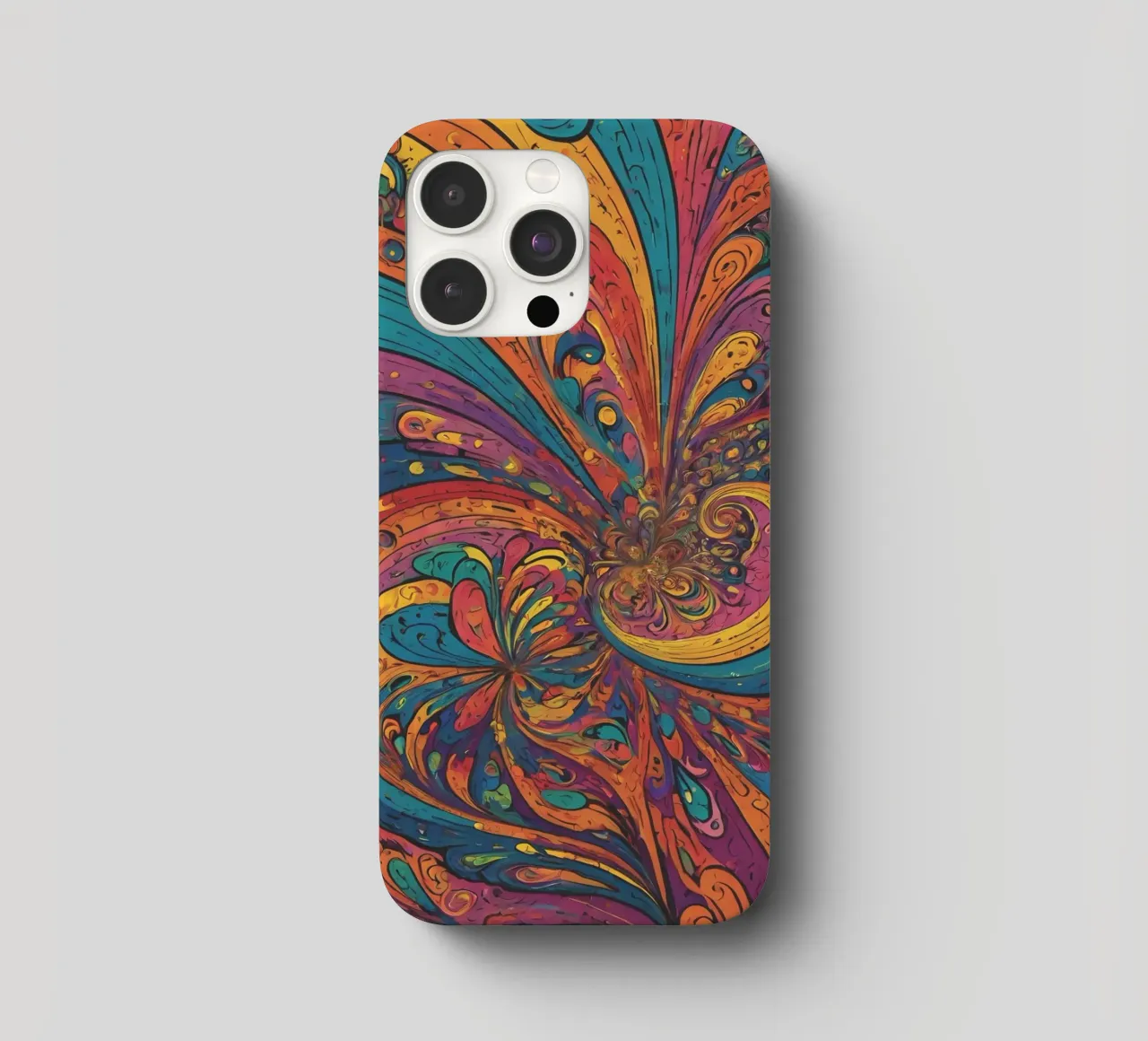 Psychedelic Pattern iphone case by Charnwood Prints