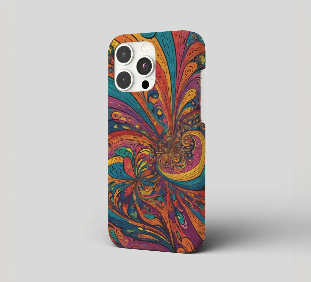 Psychedelic Pattern iphone case by Charnwood Prints