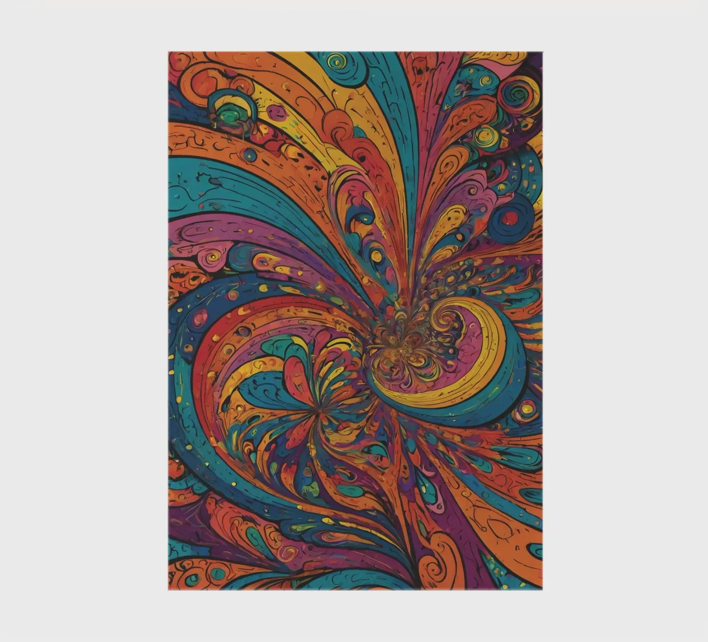 Motivo psichedelico quaderno da Charnwood Prints