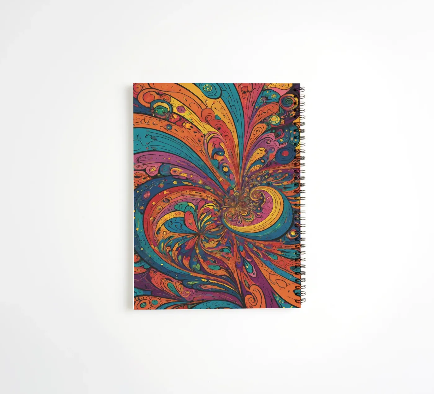 Psychedelisches Muster Ringbuch von Charnwood Prints