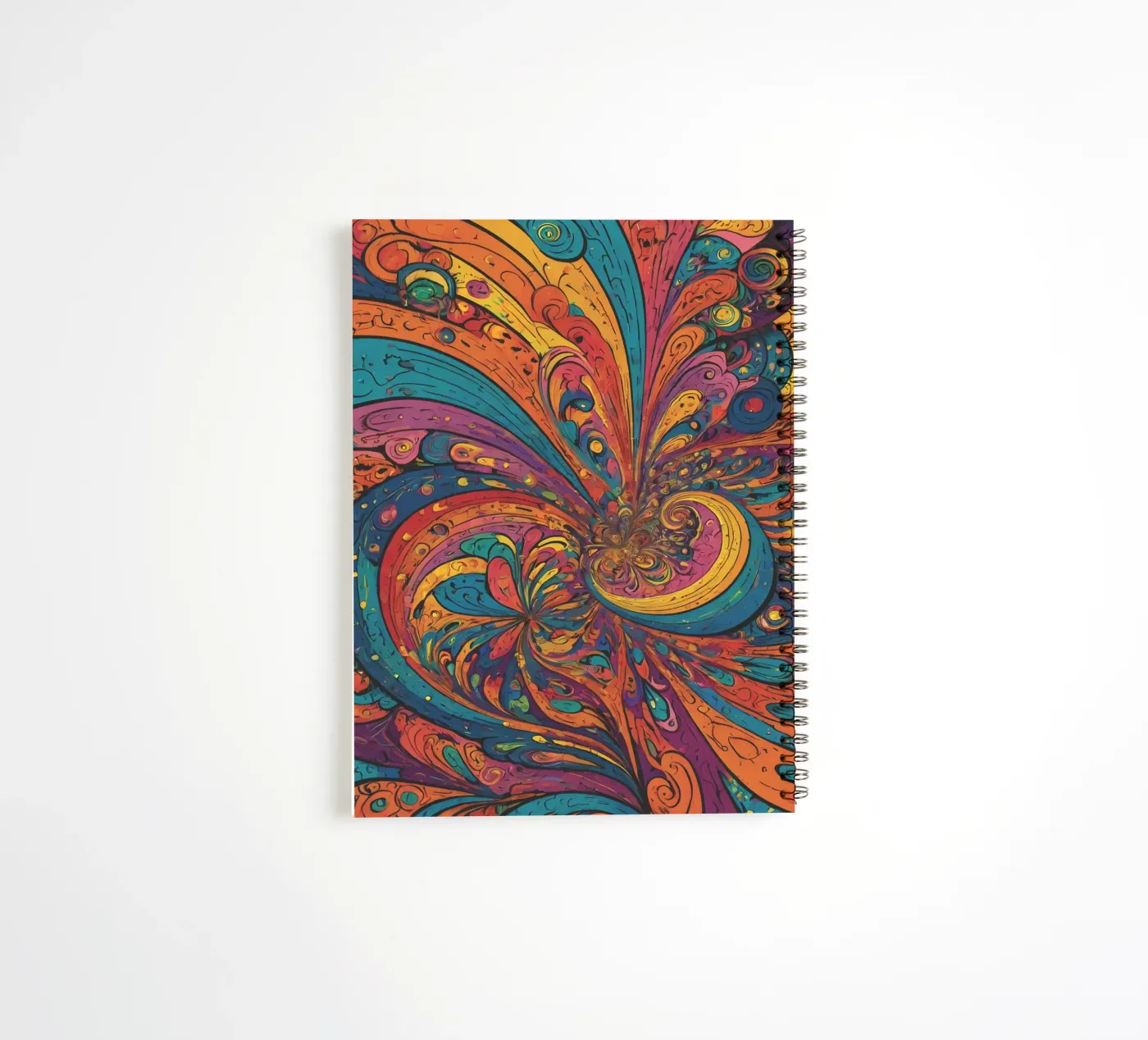Psychedelisches Muster Ringbuch von Charnwood Prints