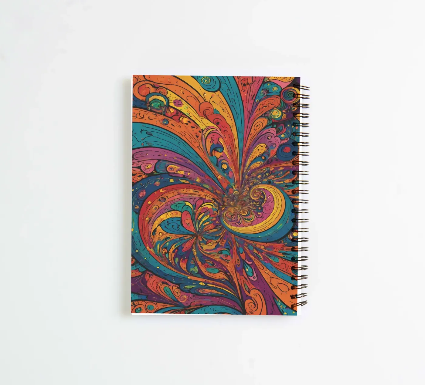 Psychedelisches Muster Ringbuch von Charnwood Prints