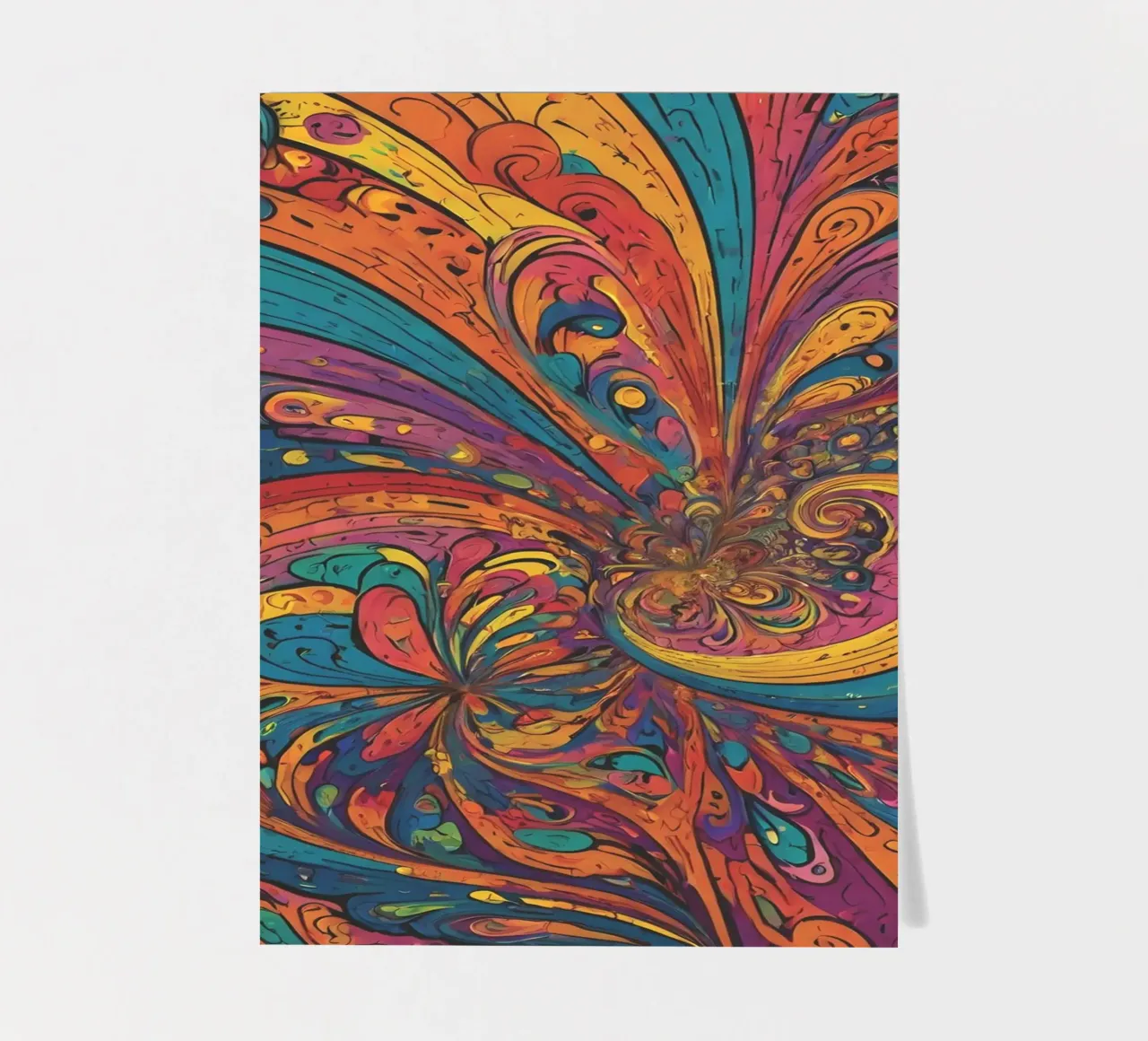 Psychedelic Pattern sticker sheet by Charnwood Prints