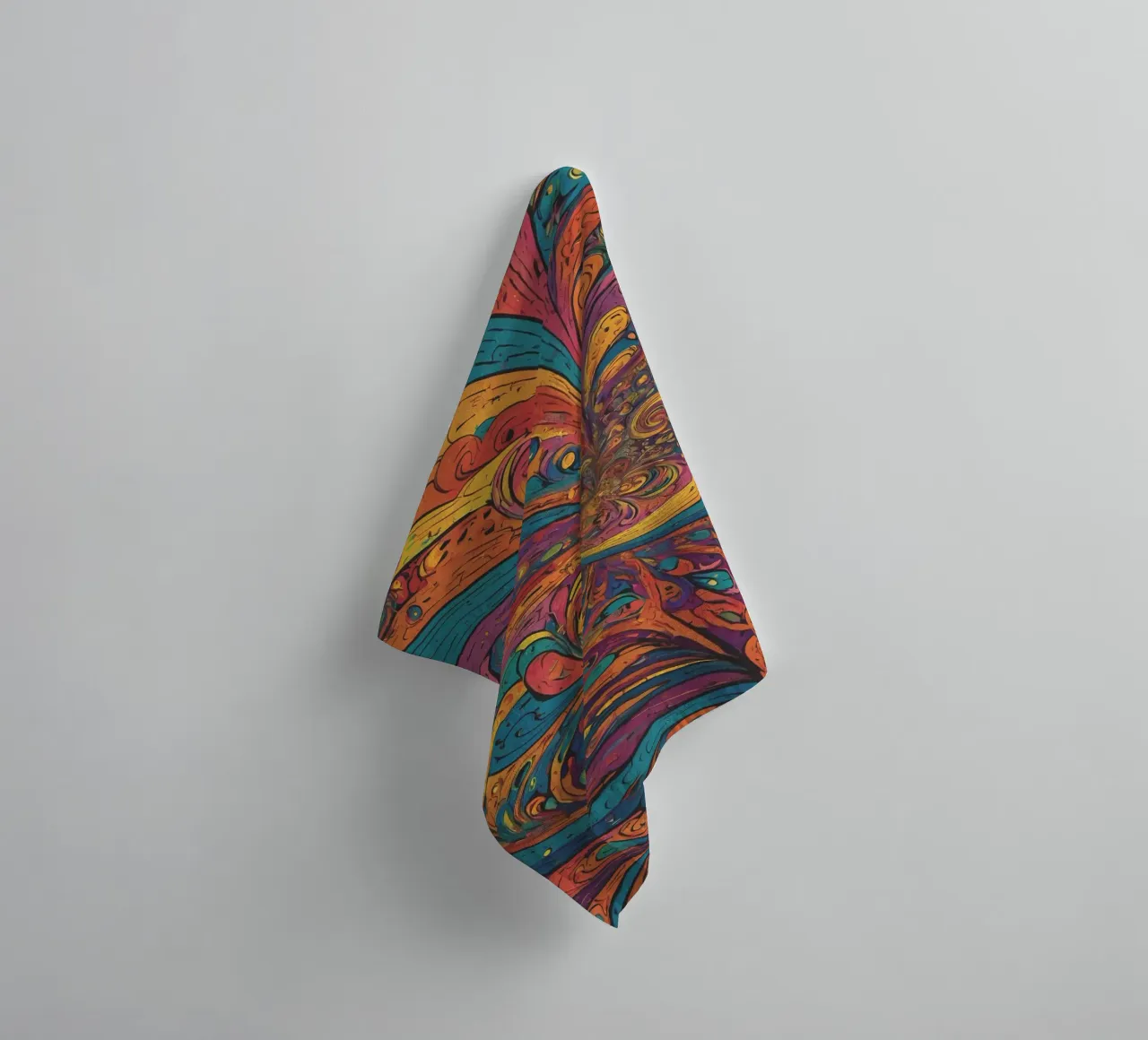 Psychedelic Pattern towel by Charnwood Prints