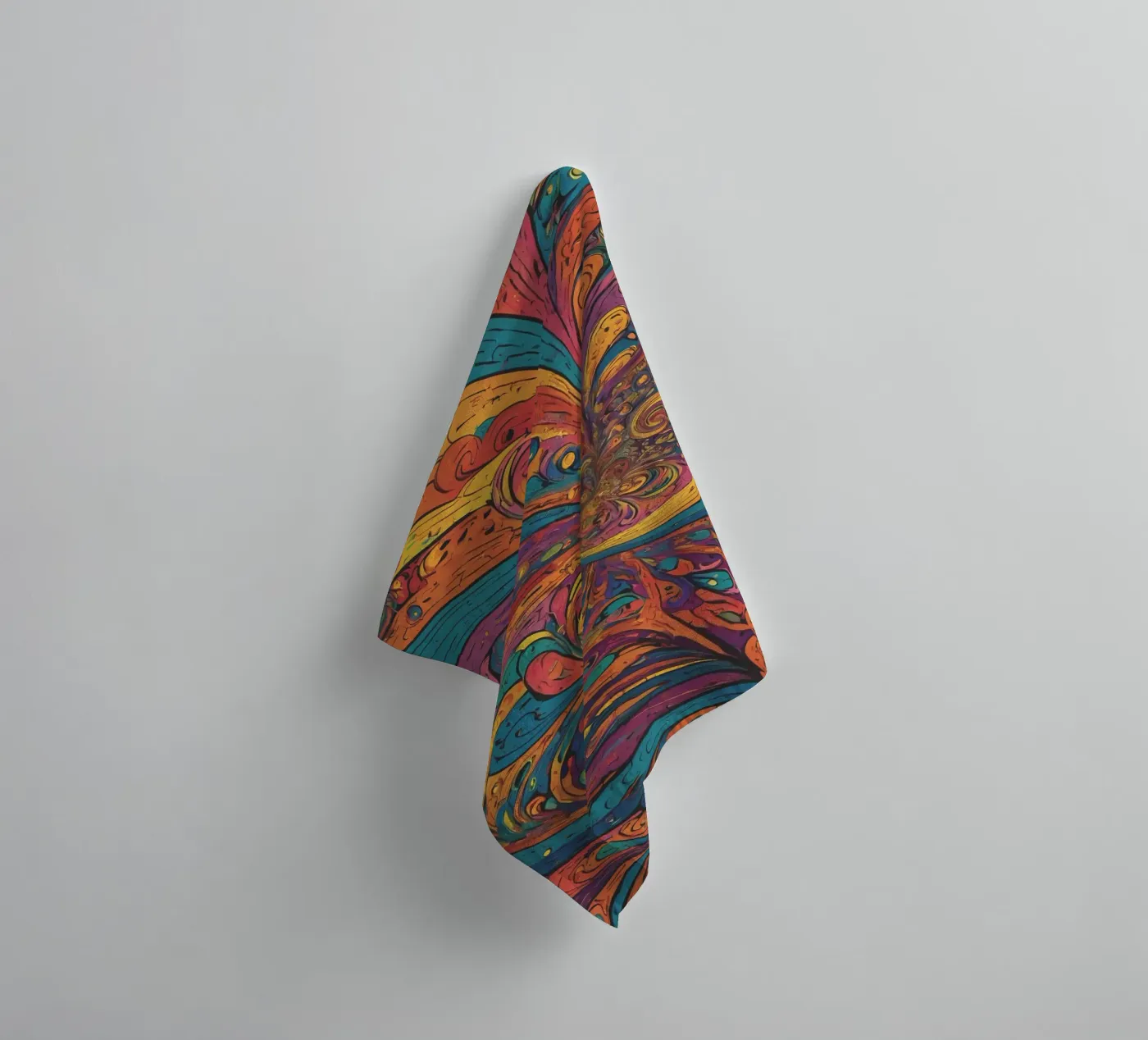 Psychedelisches Muster Handtuch von Charnwood Prints