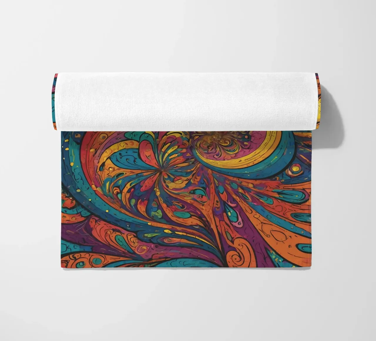 Psychedelic Pattern beach towel by Charnwood Prints