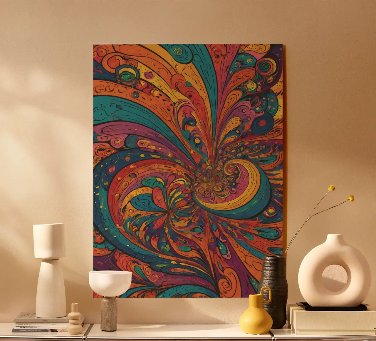 Psychedelic Pattern plexiglass da Charnwood Prints