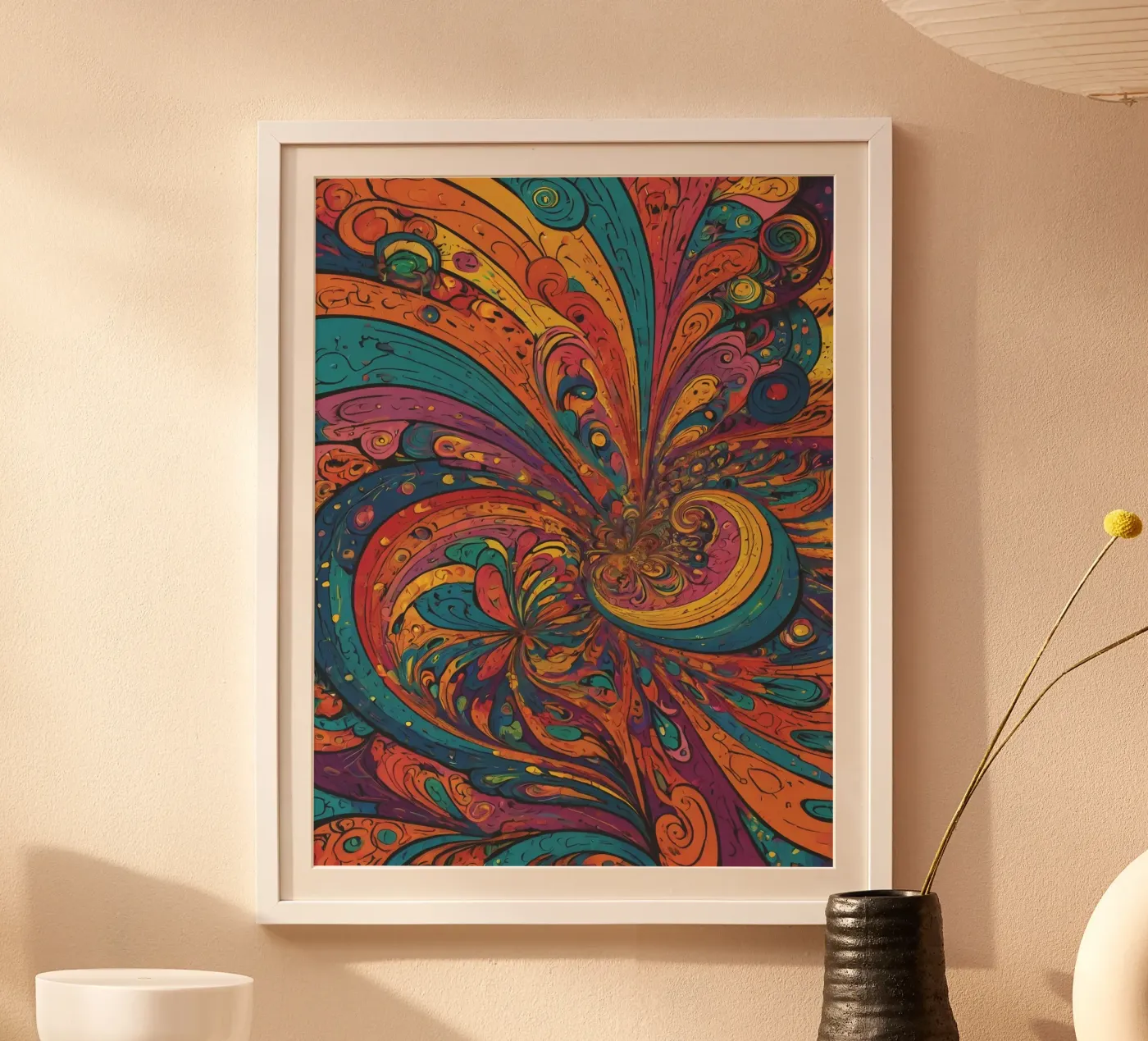 Psychedelic Pattern Poster von Charnwood Prints
