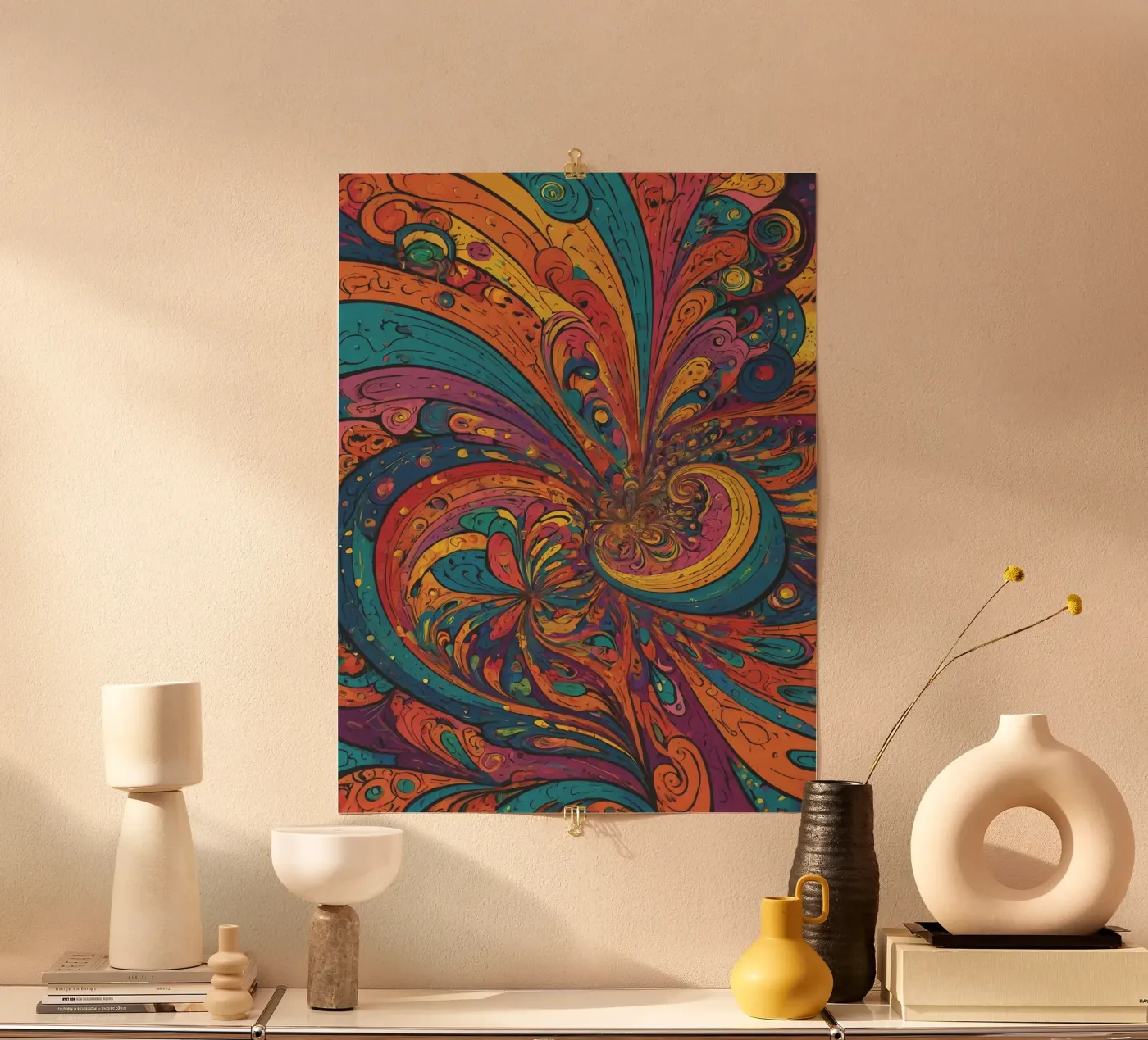 Psychedelic Pattern Poster von Charnwood Prints
