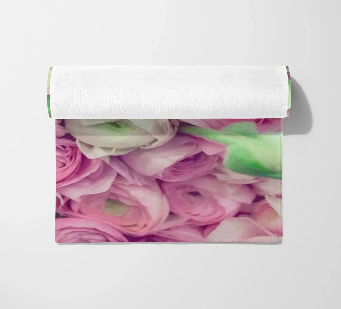 Ranunculus Light beach towel by Catherine McDonald