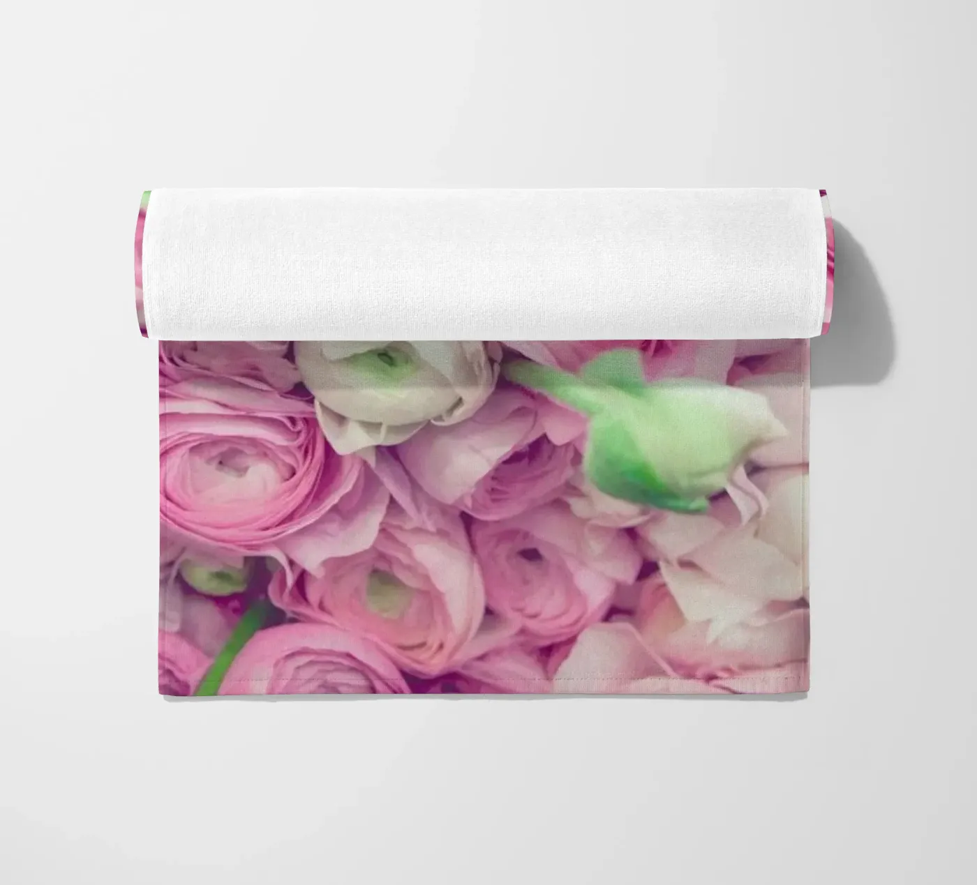 Ranunculus Light beach towel by Catherine McDonald