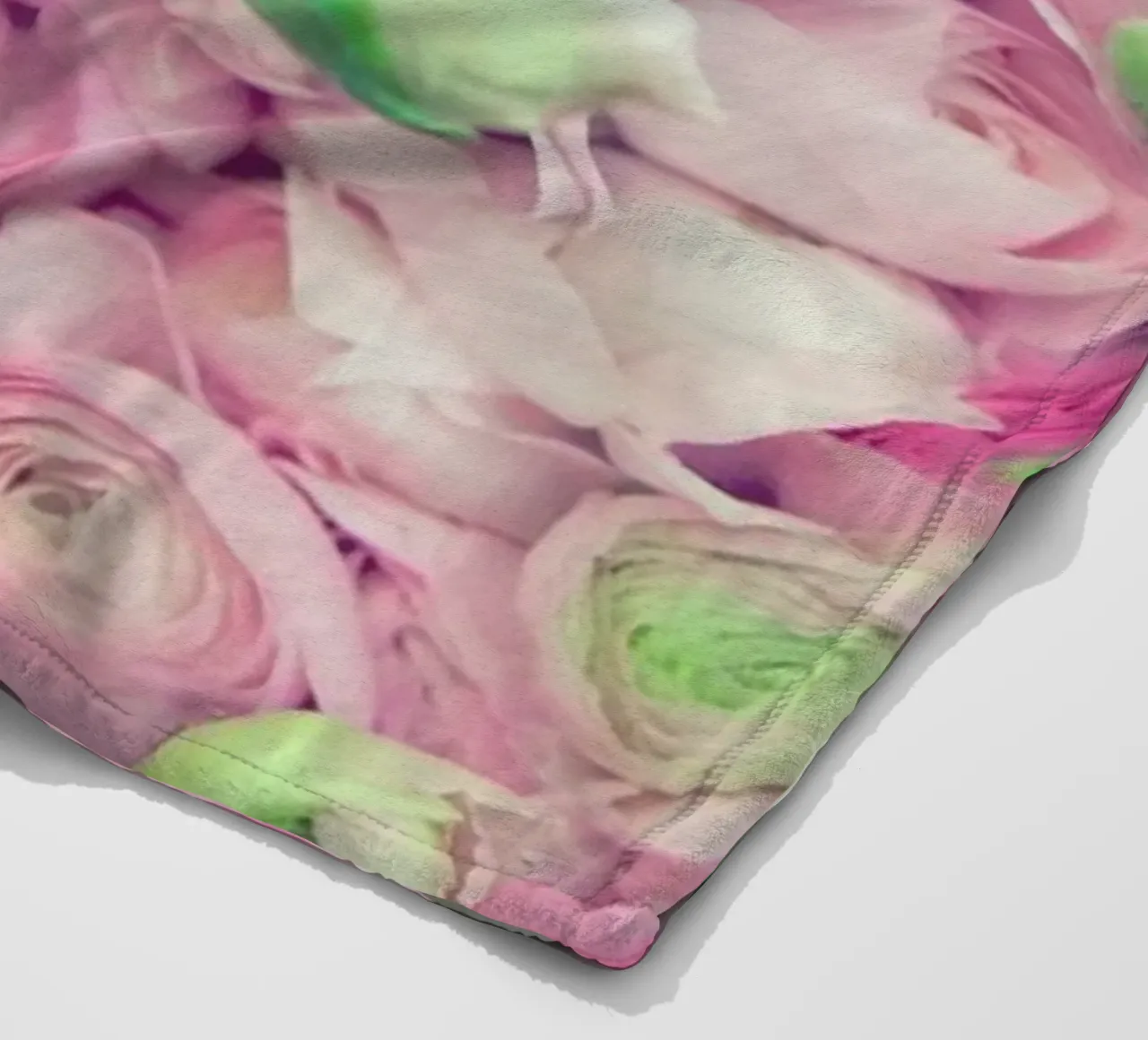 Ranunculus Light fleece blanket by Catherine McDonald
