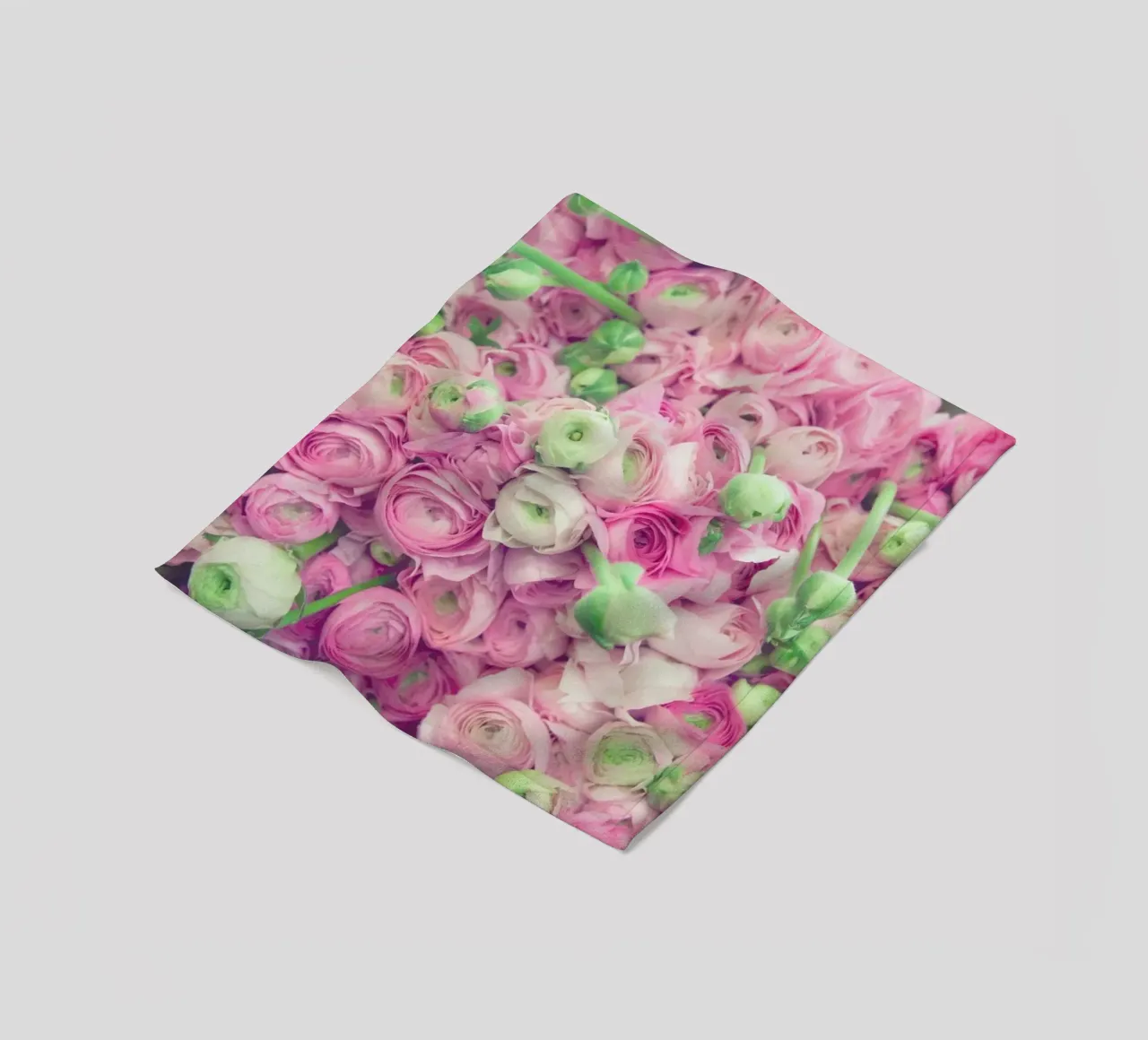 Ranunculus Light fleece blanket by Catherine McDonald