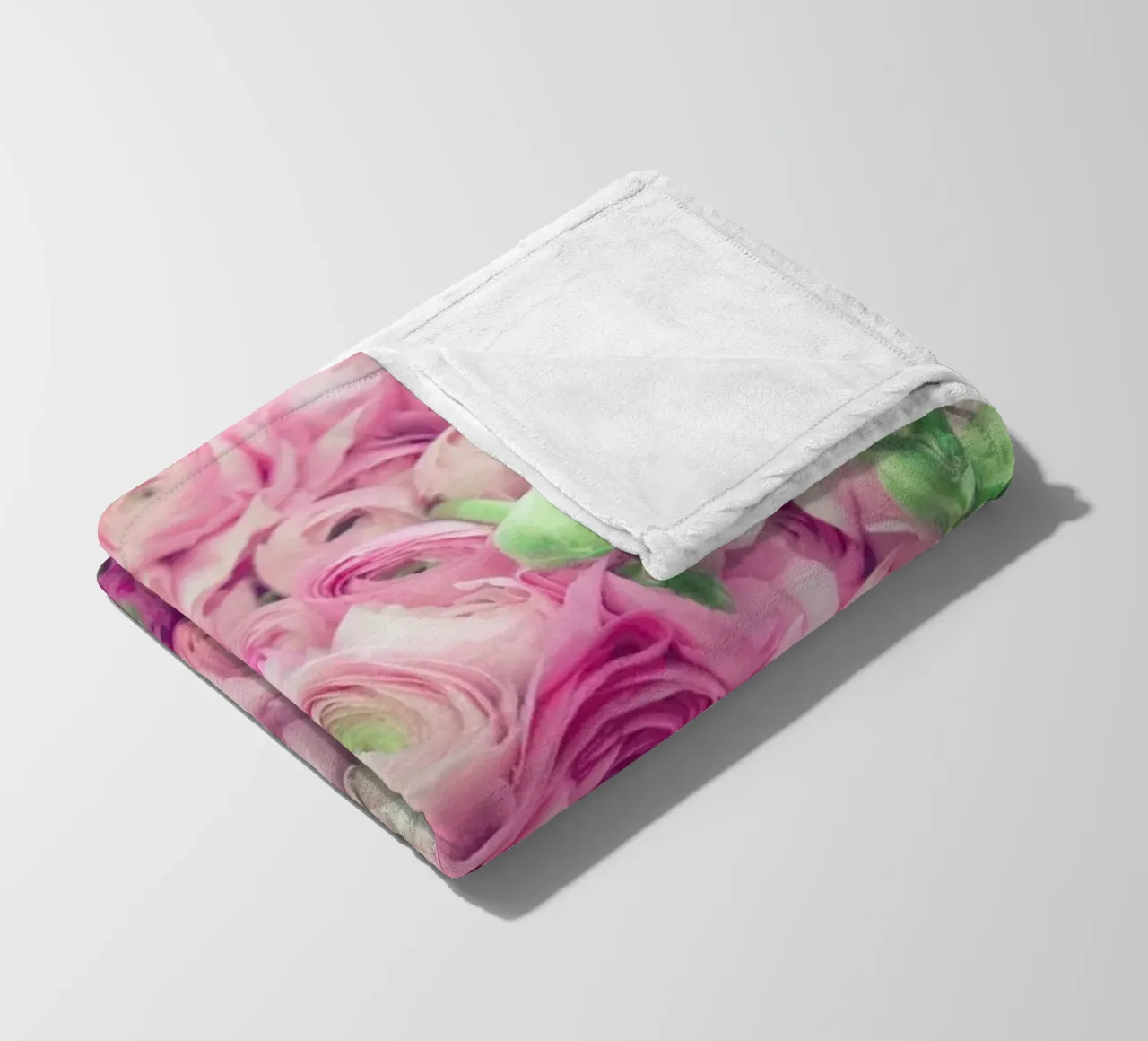 Ranunculus Light fleece blanket by Catherine McDonald