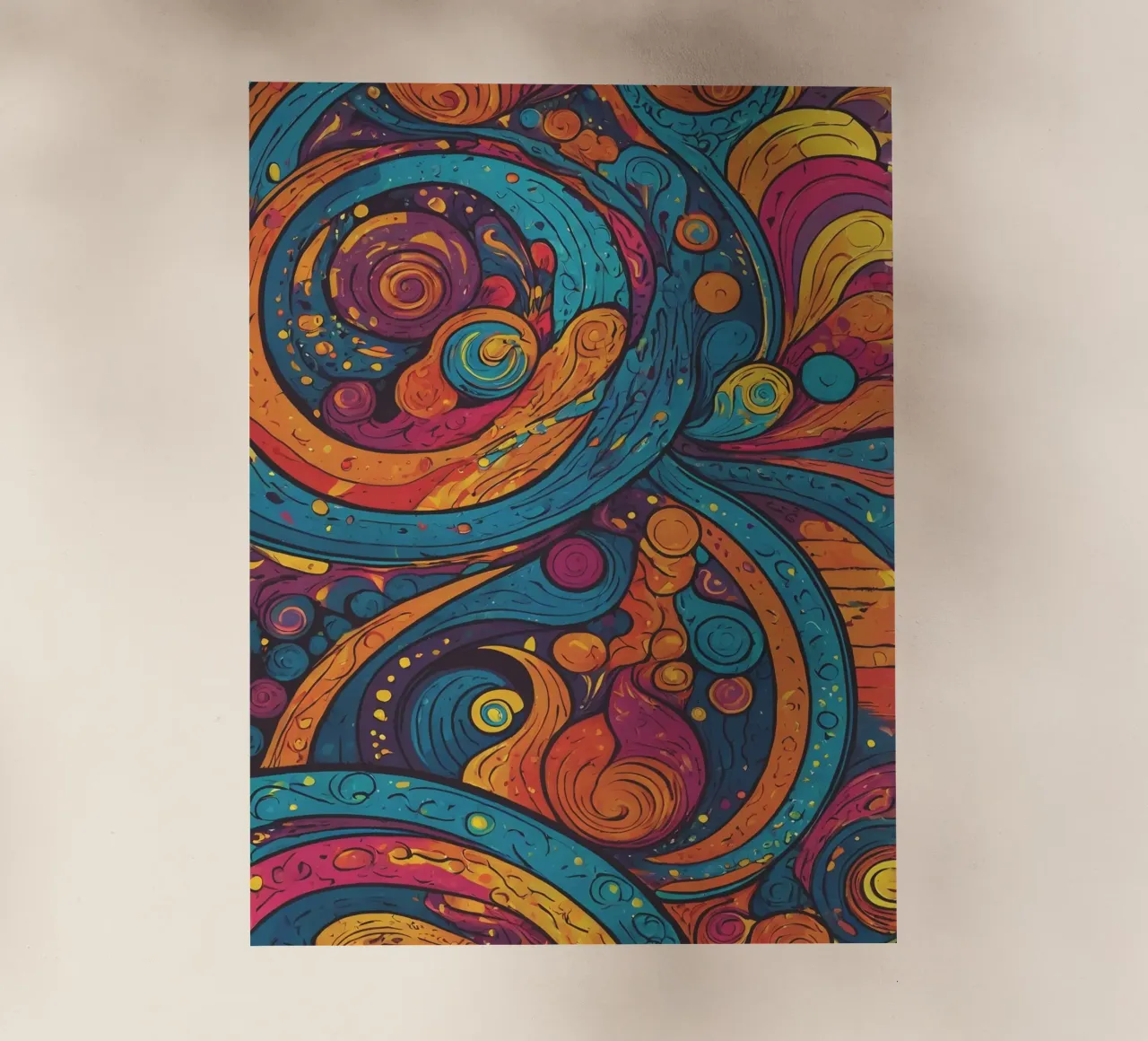 Psychedelic Pattern backlit film by Charnwood Prints