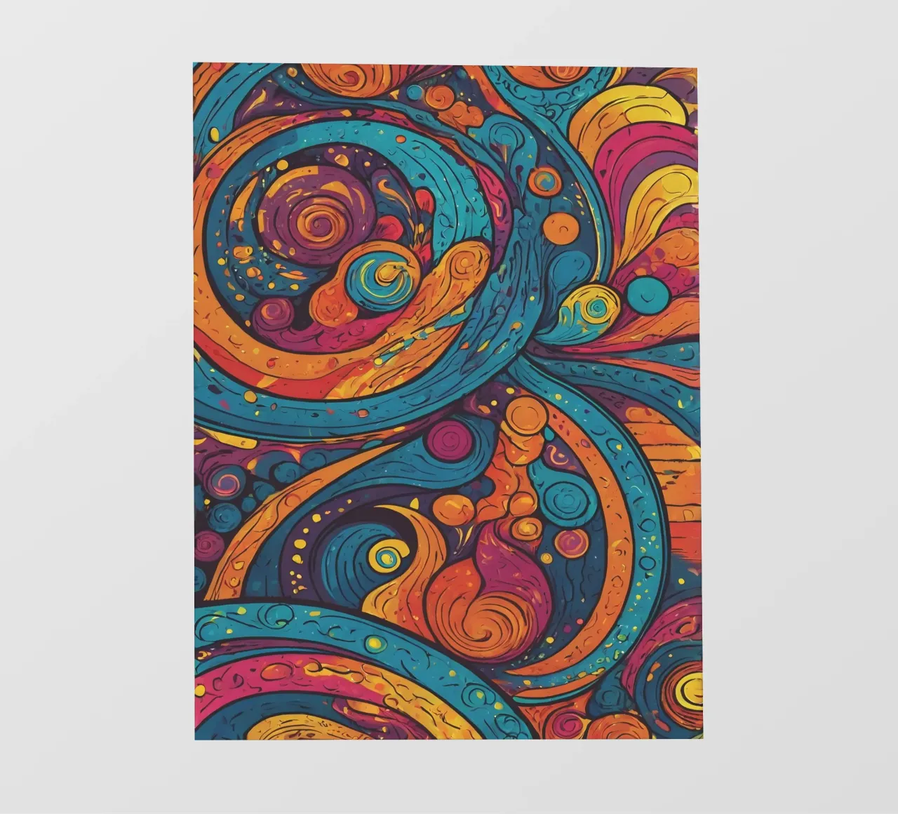 Psychedelic Pattern pvc cover by Charnwood Prints