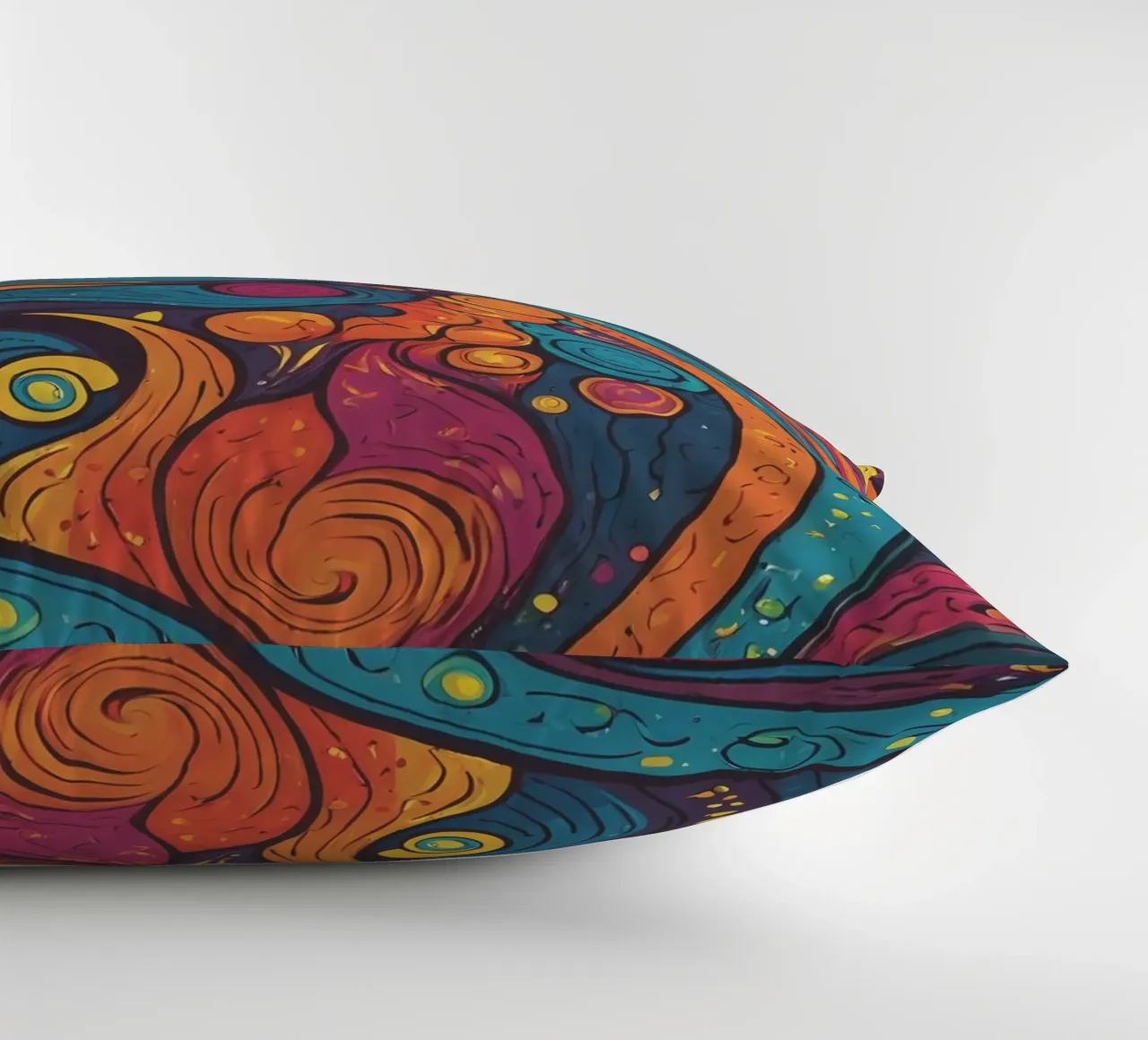 Psychedelic Pattern decorative cushion by Charnwood Prints