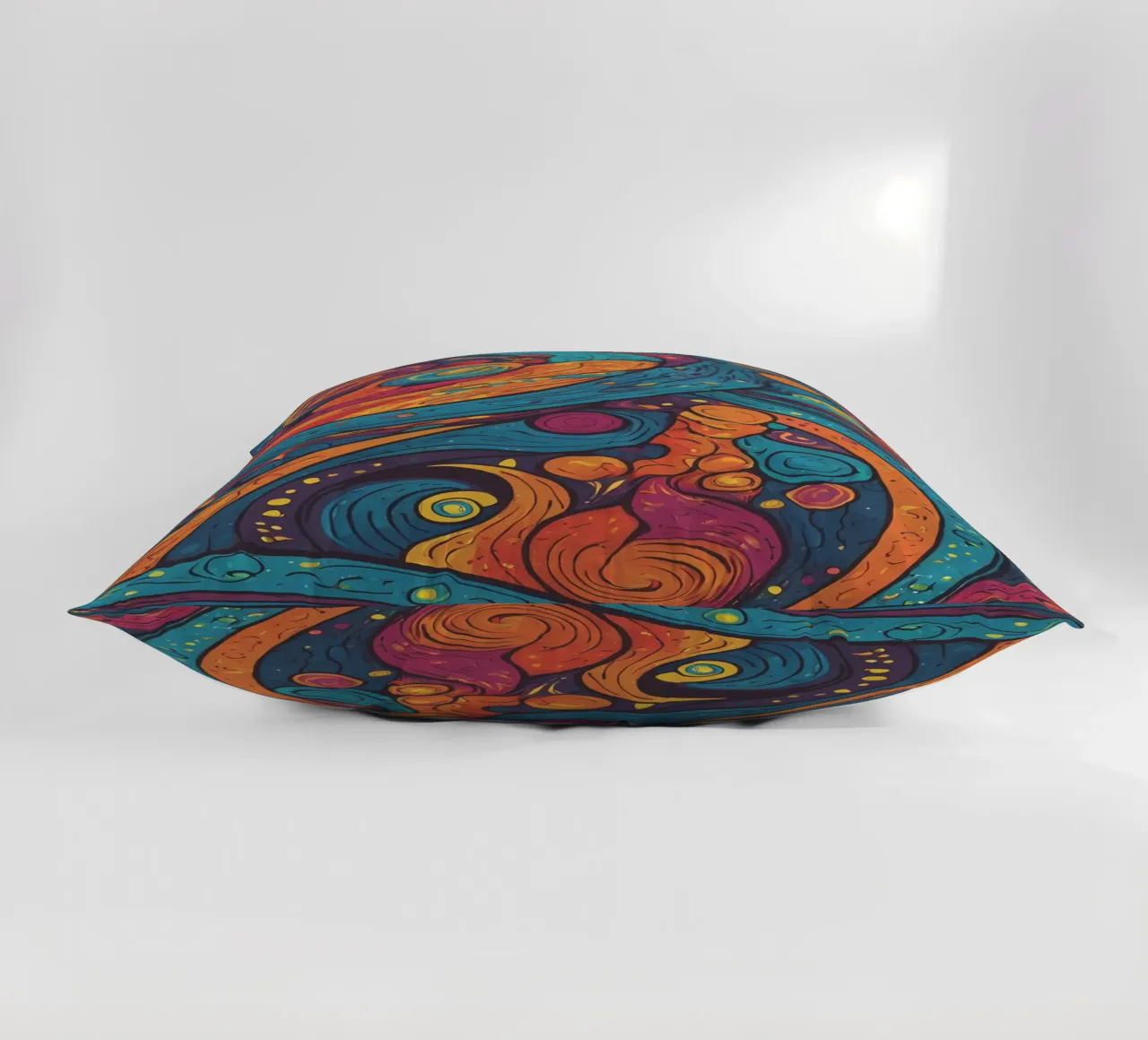 Psychedelic Pattern decorative cushion by Charnwood Prints