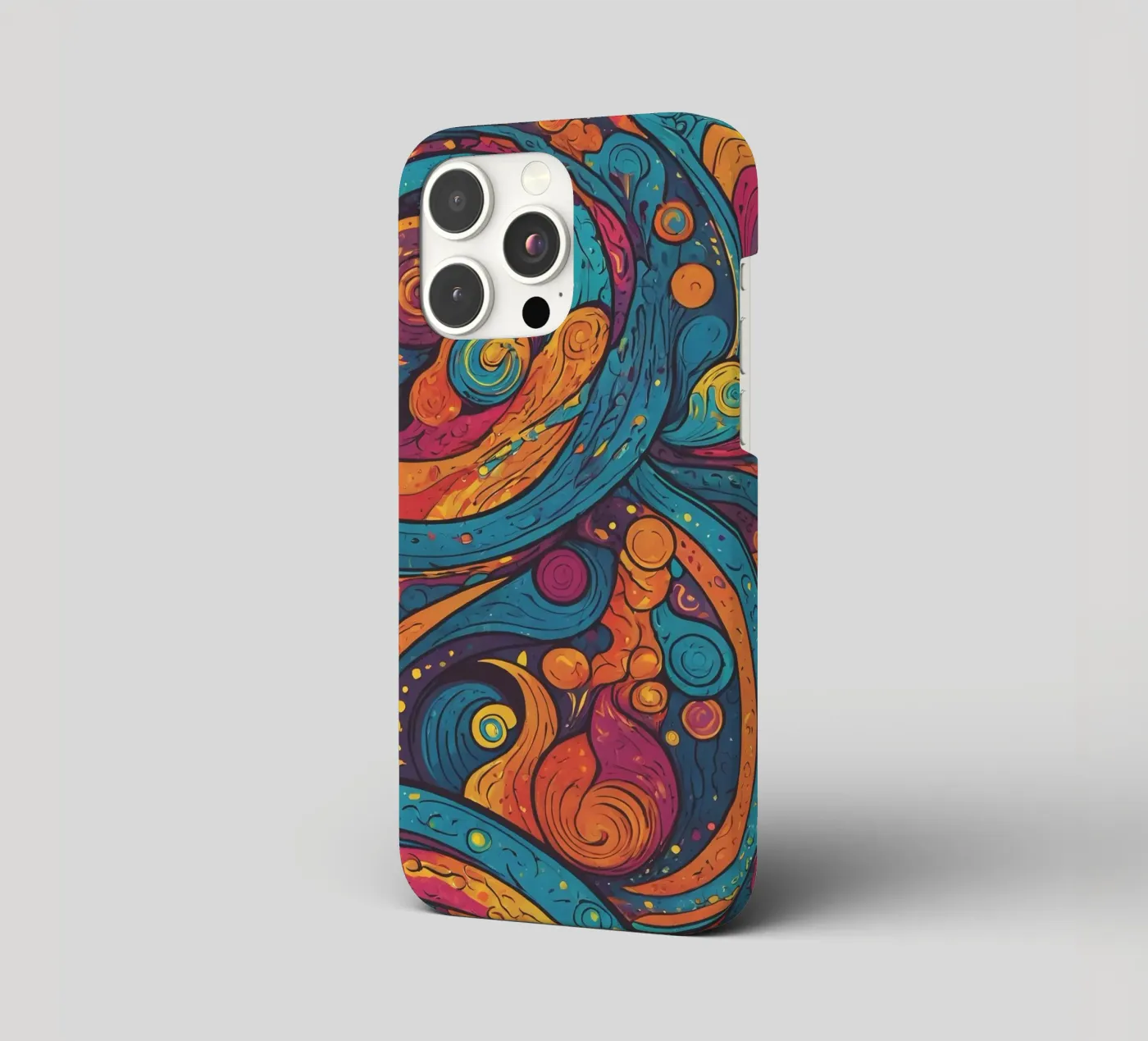 Psychedelisches Muster iPhone Hülle von Charnwood Prints