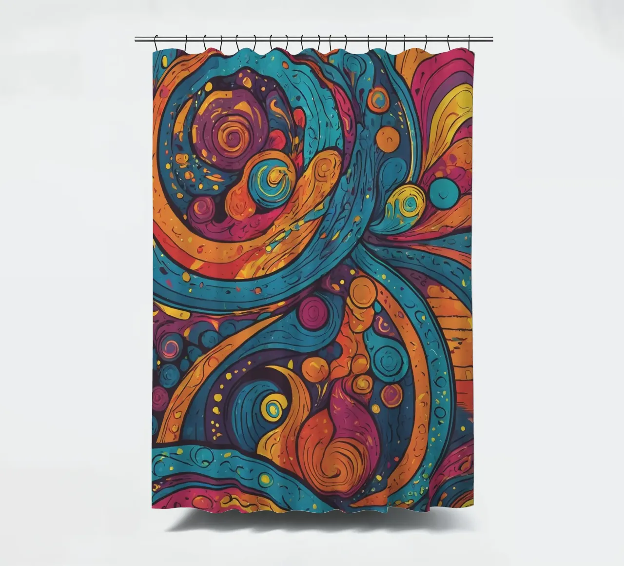 Motivo psichedelico tenda da doccia da Charnwood Prints