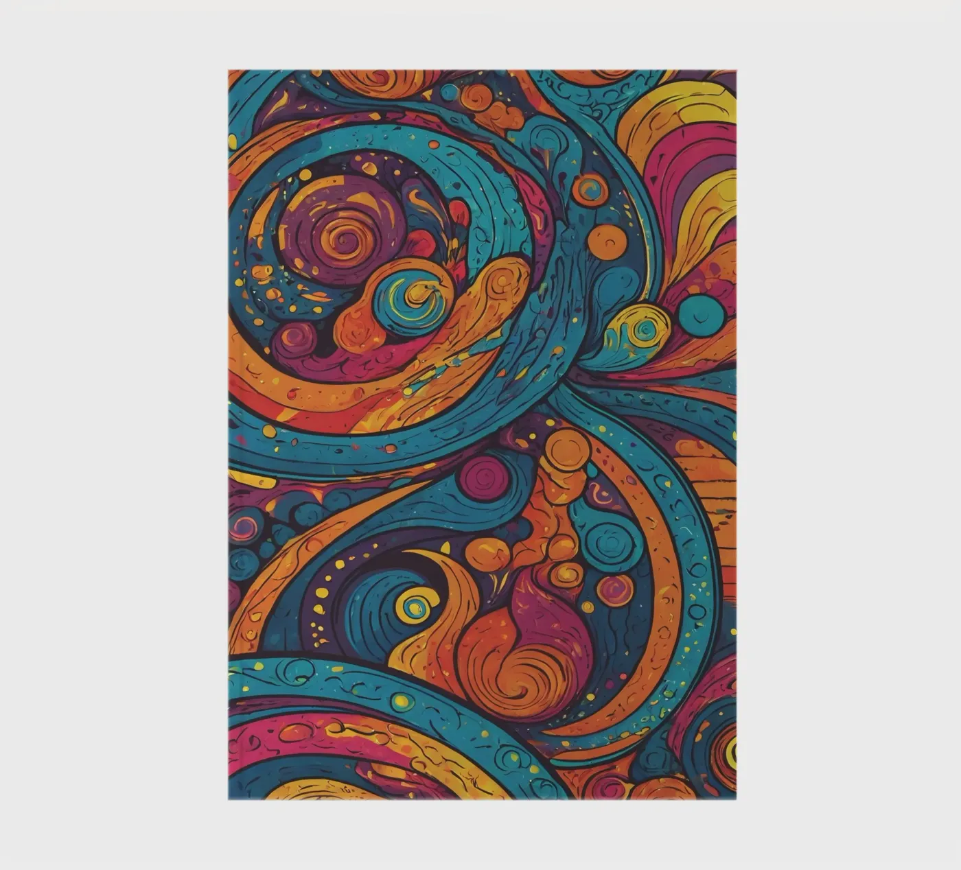Psychedelisches Muster Notizbuch von Charnwood Prints