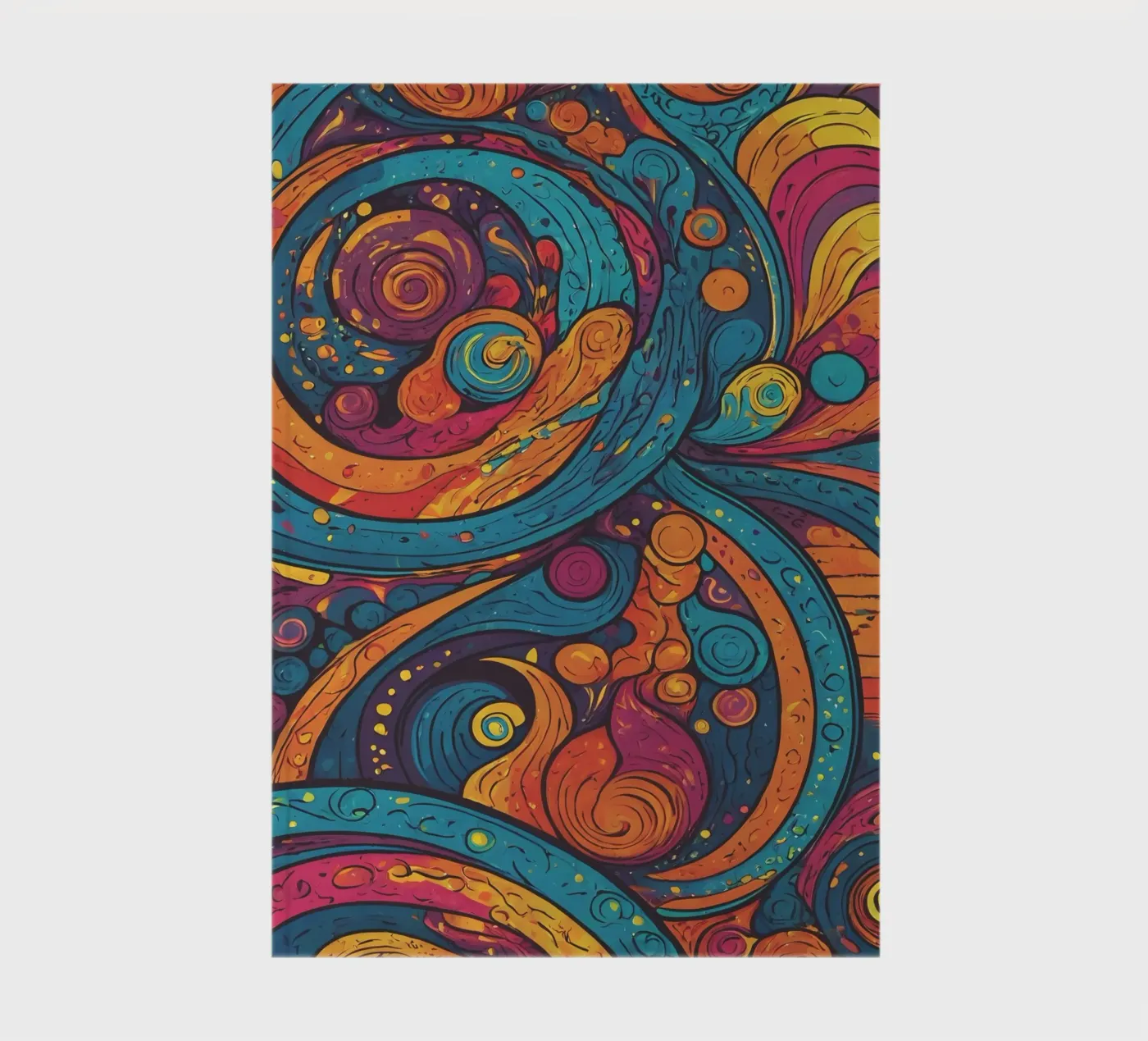 Psychedelic Pattern notebook by Charnwood Prints
