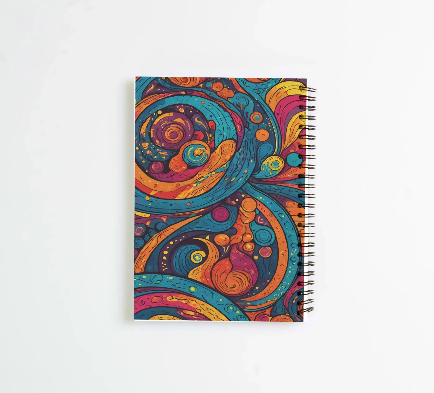 Psychedelic Pattern spiral notebook by Charnwood Prints