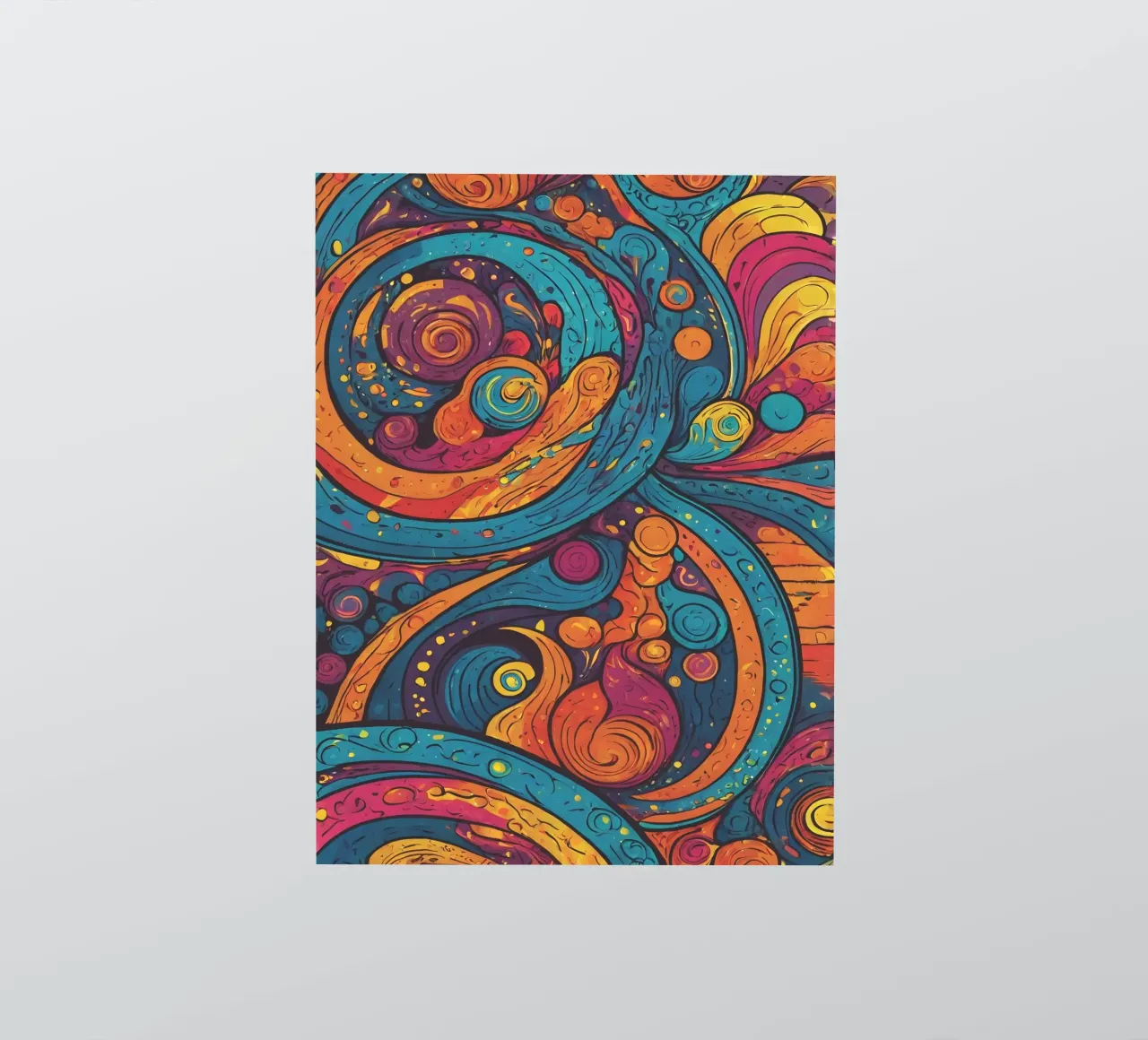 Psychedelic Pattern sticker by Charnwood Prints