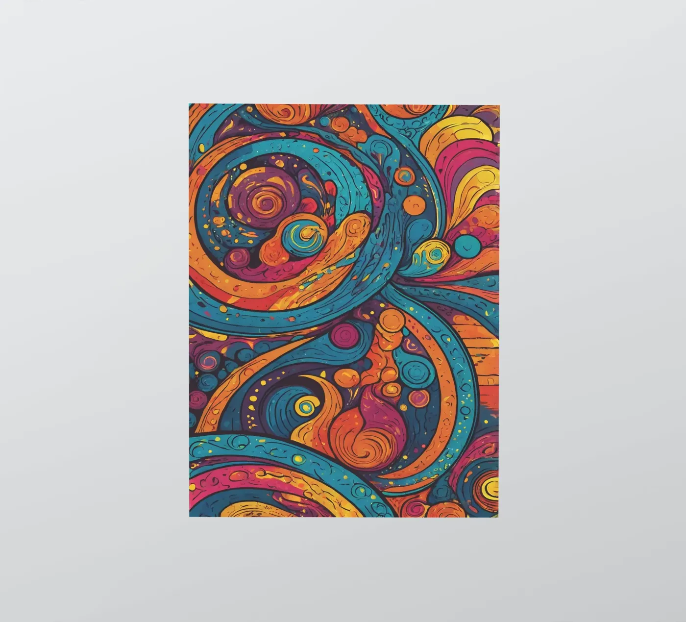 Psychedelic Pattern sticker by Charnwood Prints