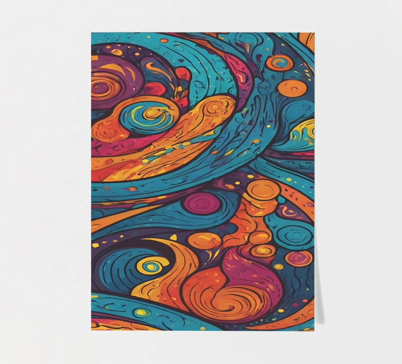 Motif psychédélique planche autocollant de Charnwood Prints