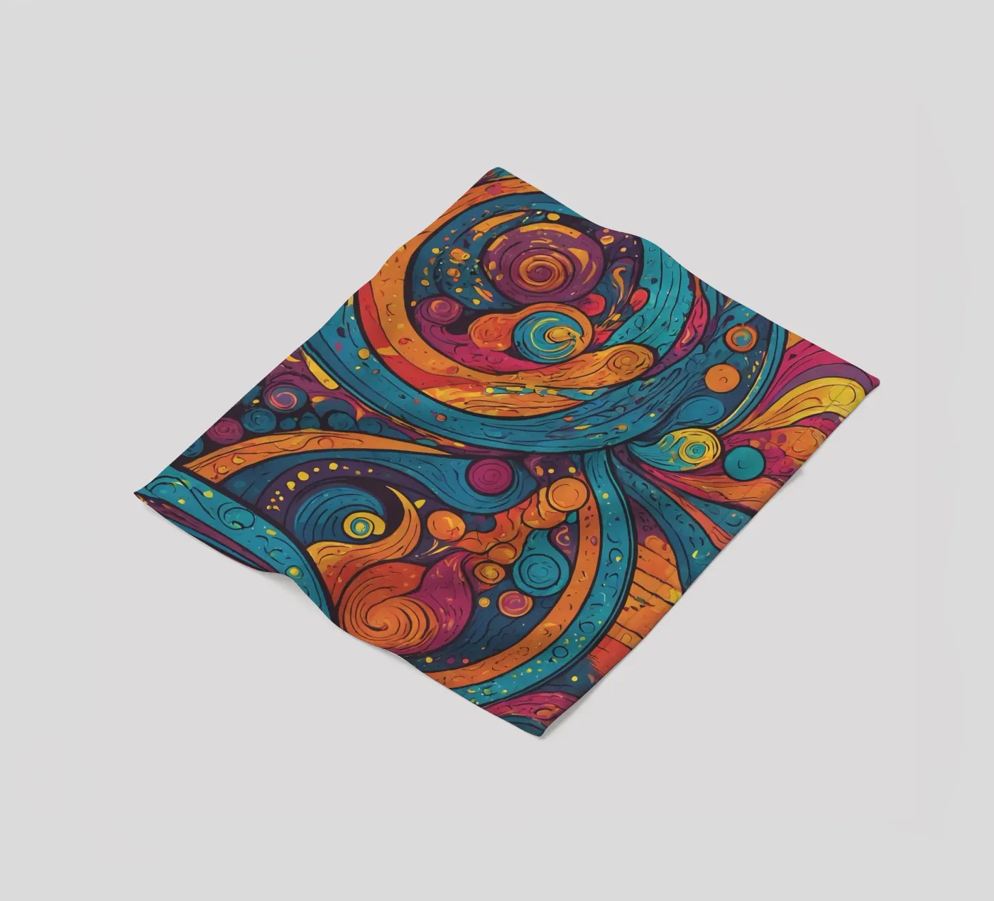 Psychedelic Pattern Fleecedecke von Charnwood Prints